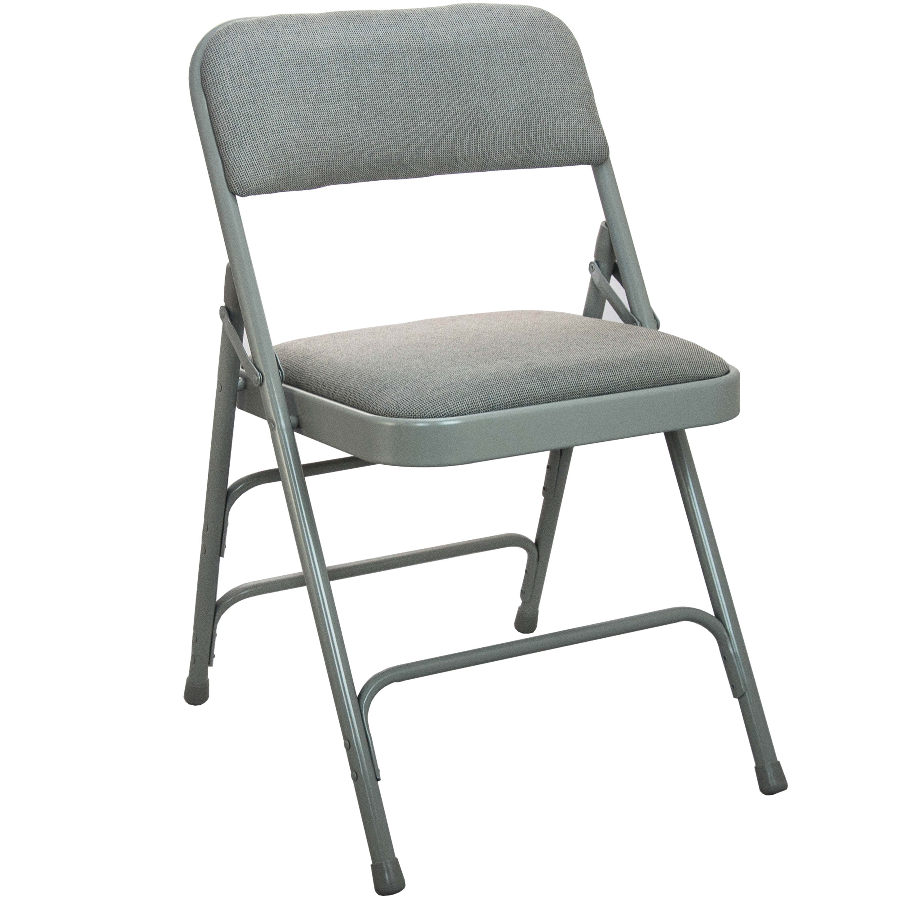 Padded Metal Folding Chair - Fabric Seat