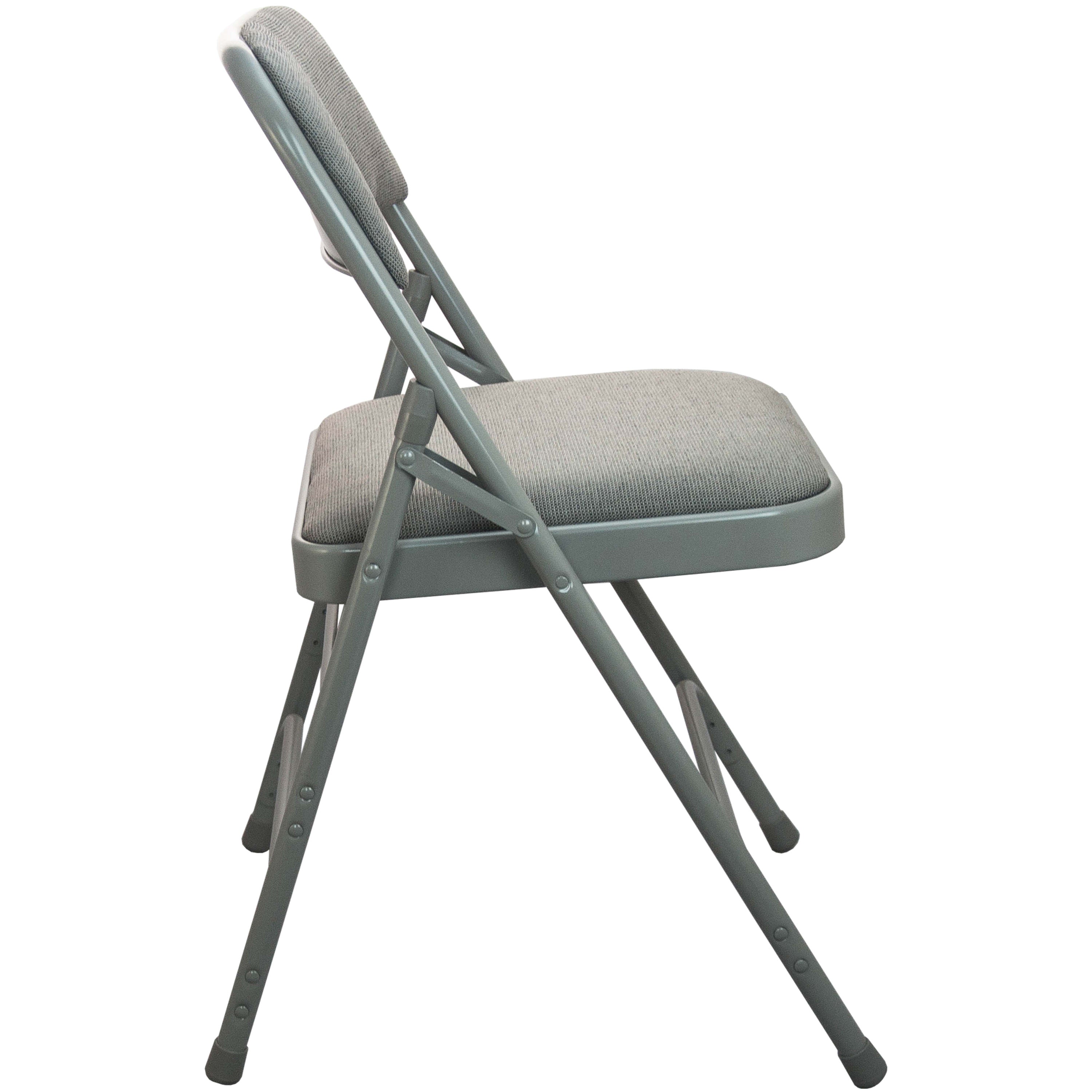 Padded Metal Folding Chair - Fabric Seat