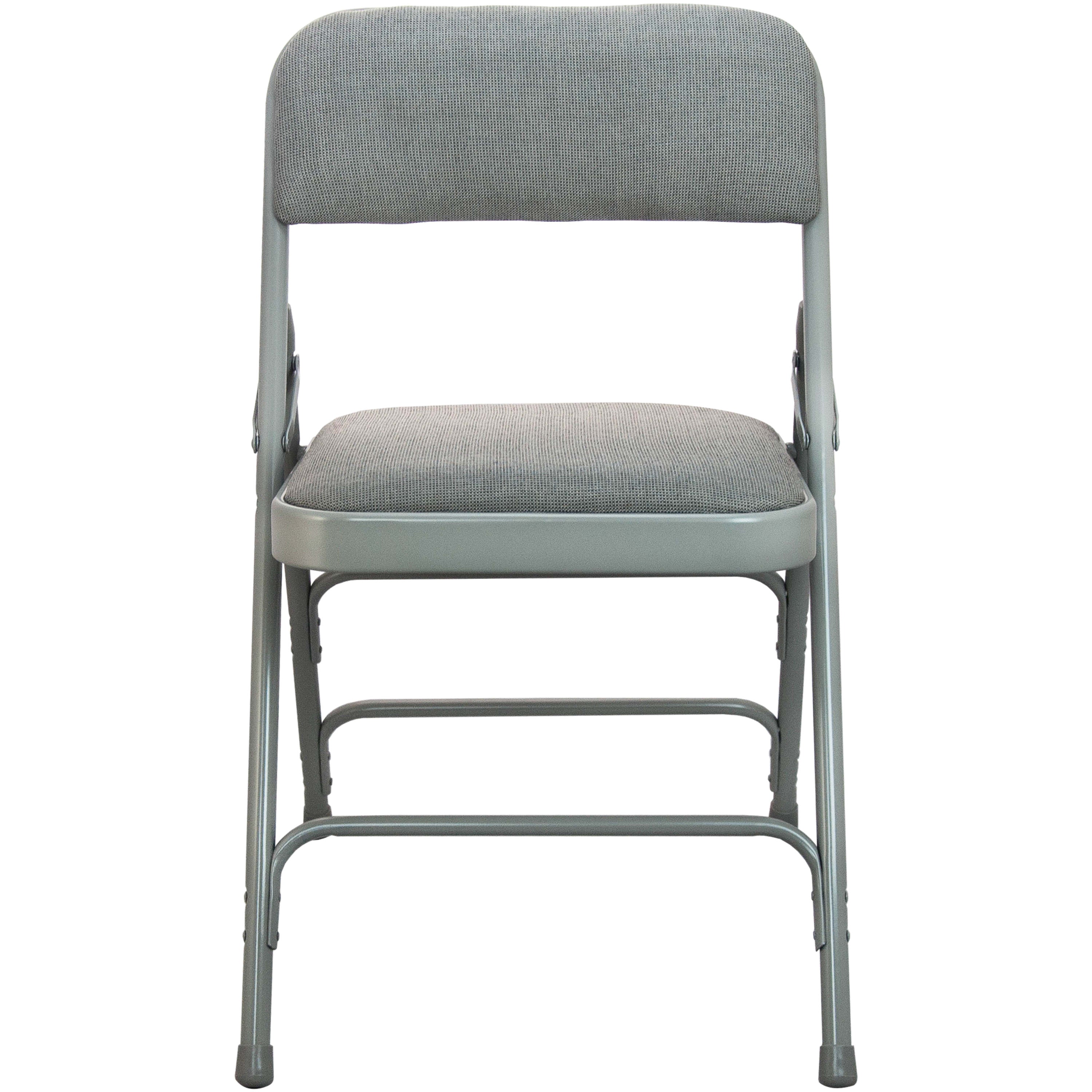 Padded Metal Folding Chair - Fabric Seat