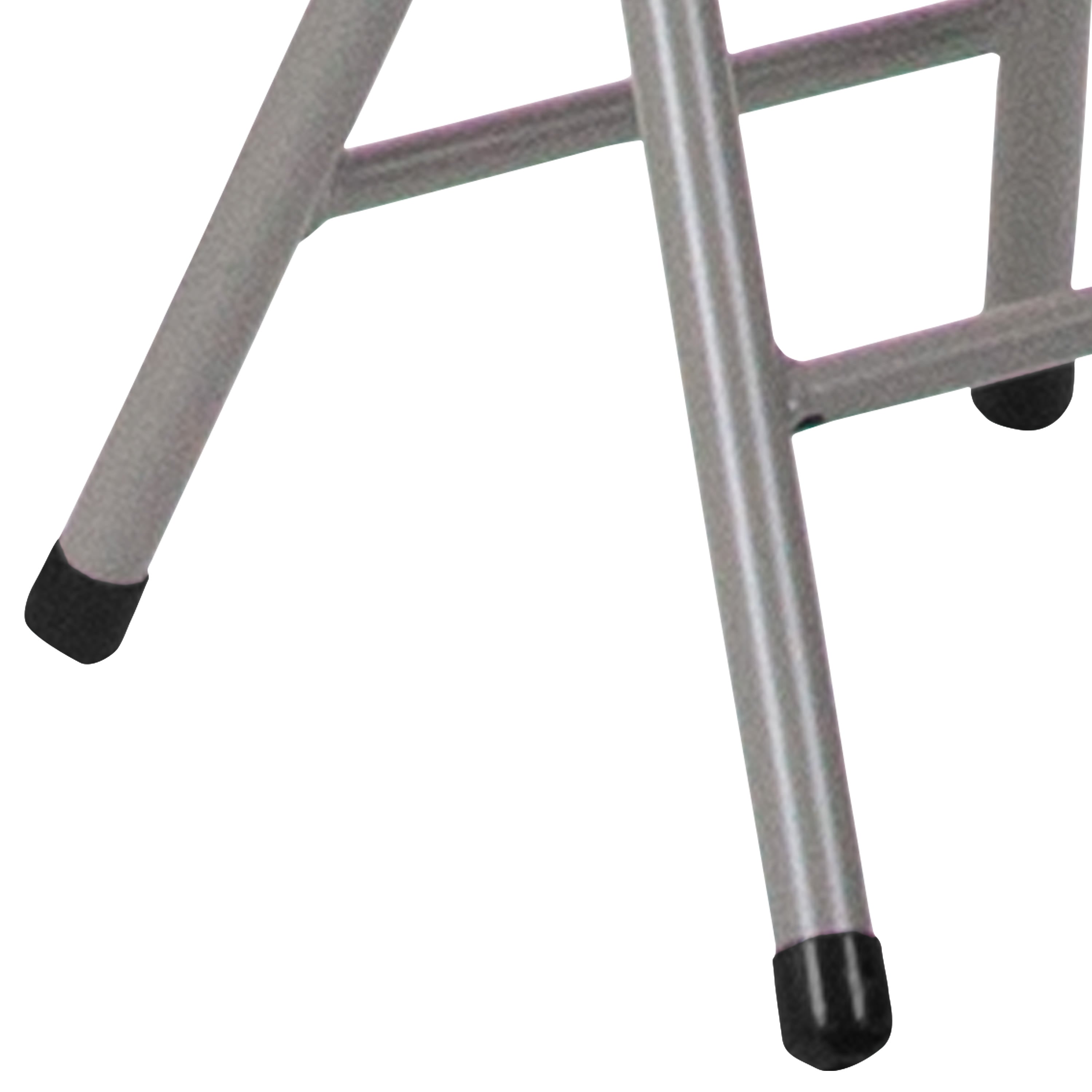 Foldable Stool with Plastic Seat and Powder Coated Frame