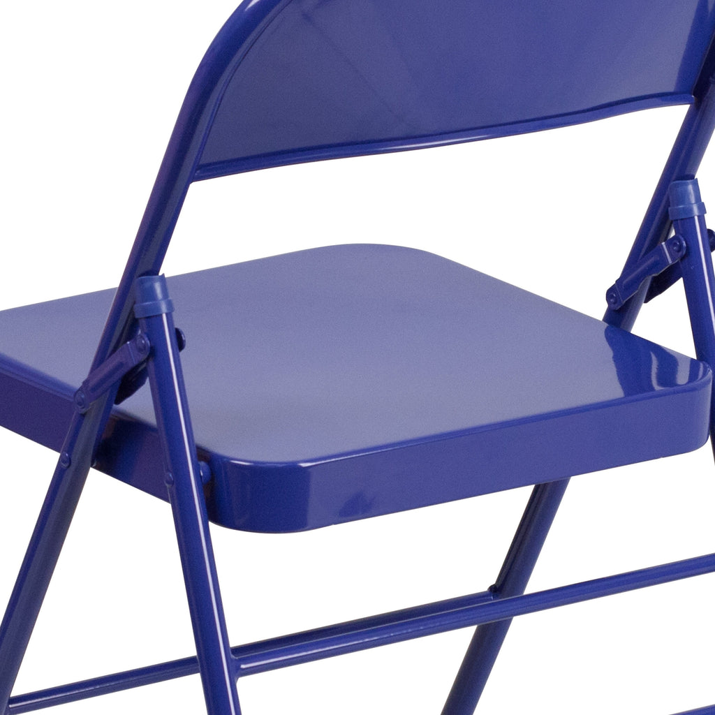 Series Triple Braced & Double Hinged Metal Folding Chair