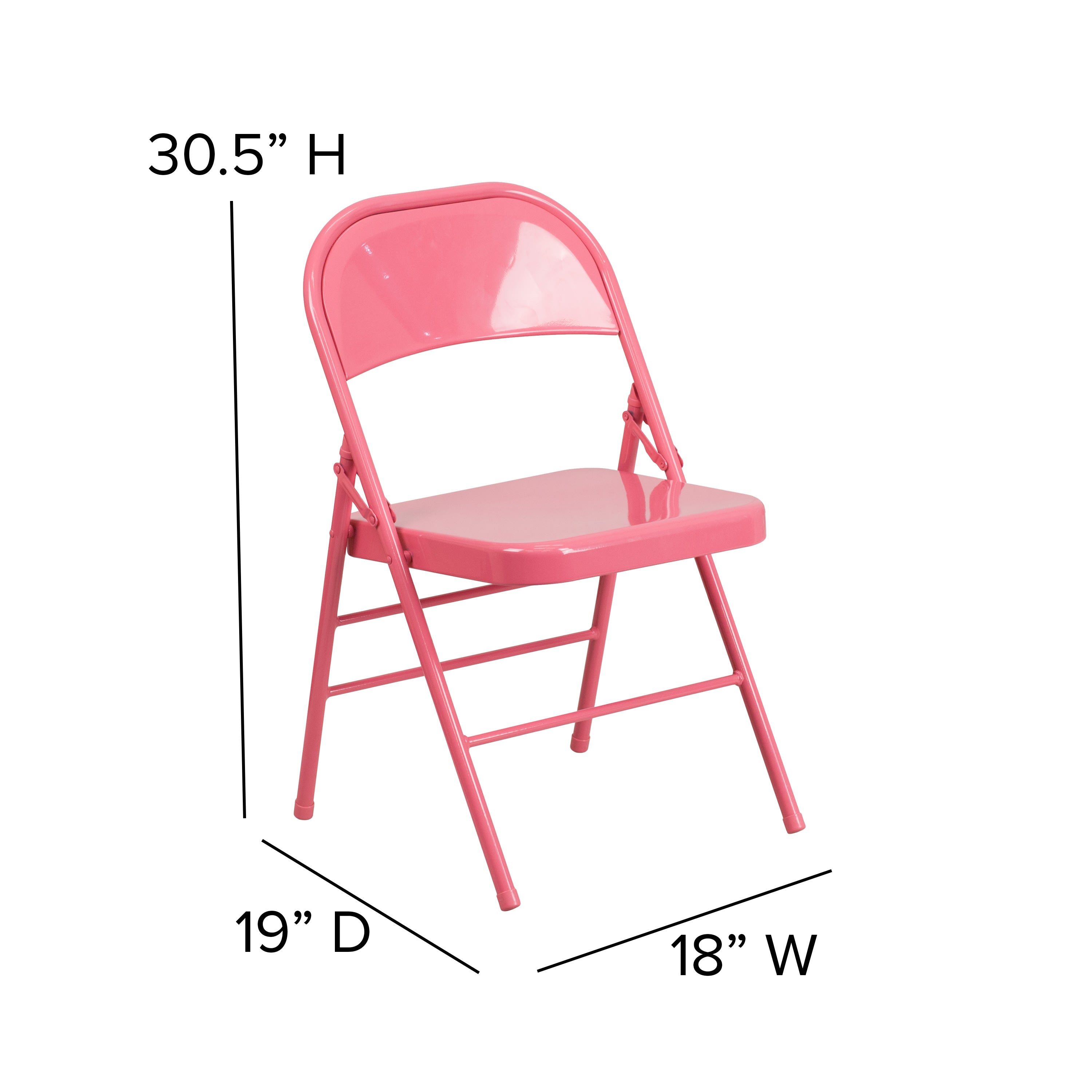 Series Triple Braced & Double Hinged Metal Folding Chair