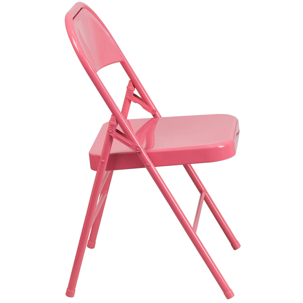 Series Triple Braced & Double Hinged Metal Folding Chair