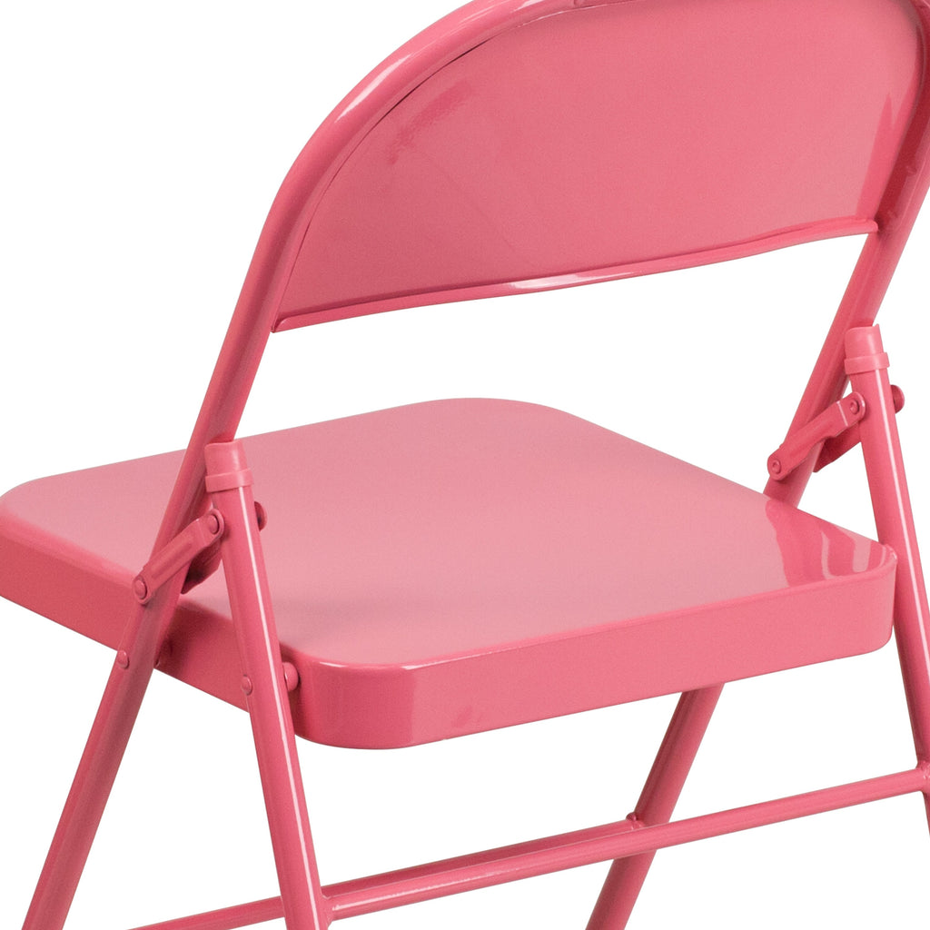 Series Triple Braced & Double Hinged Metal Folding Chair
