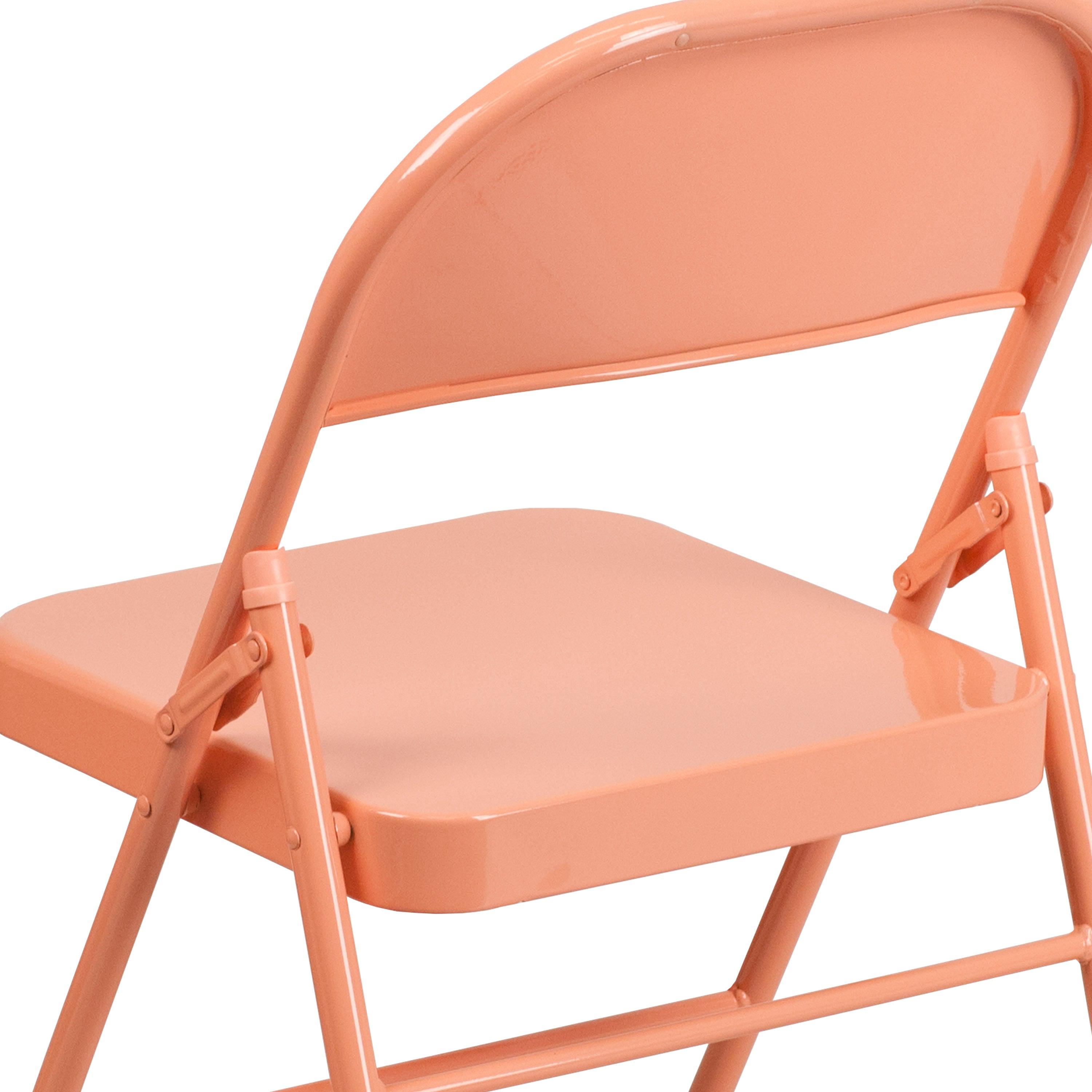 Series Triple Braced & Double Hinged Metal Folding Chair