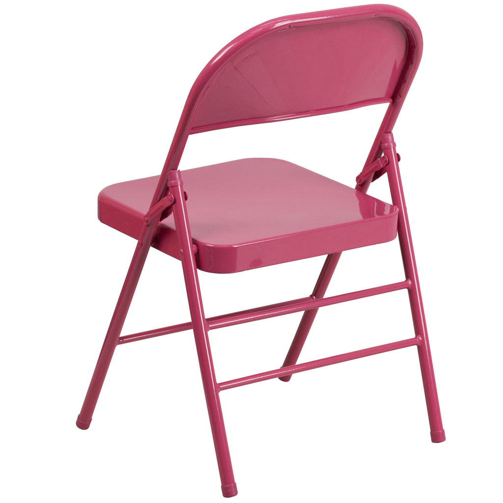 Series Triple Braced & Double Hinged Metal Folding Chair