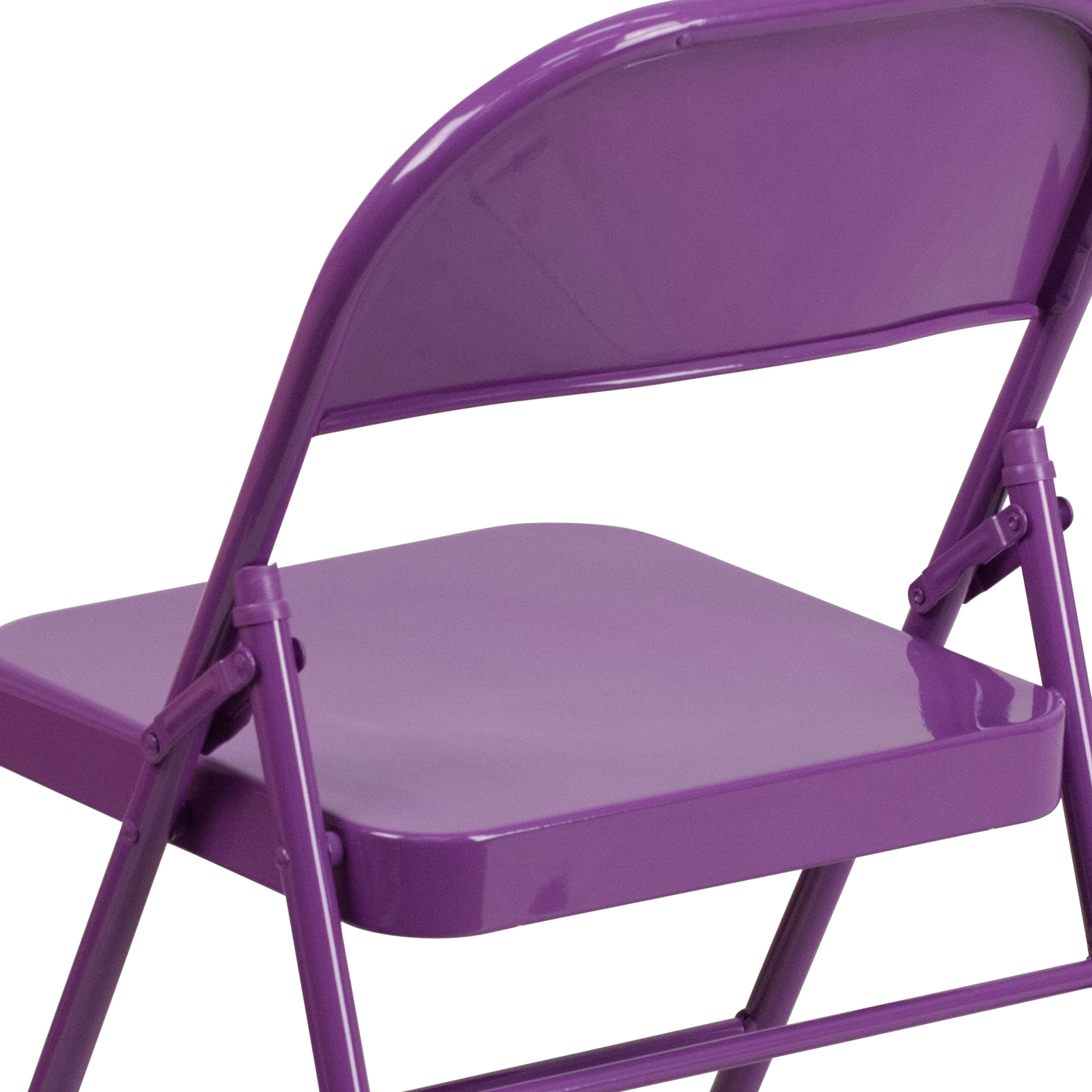 Series Triple Braced & Double Hinged Metal Folding Chair