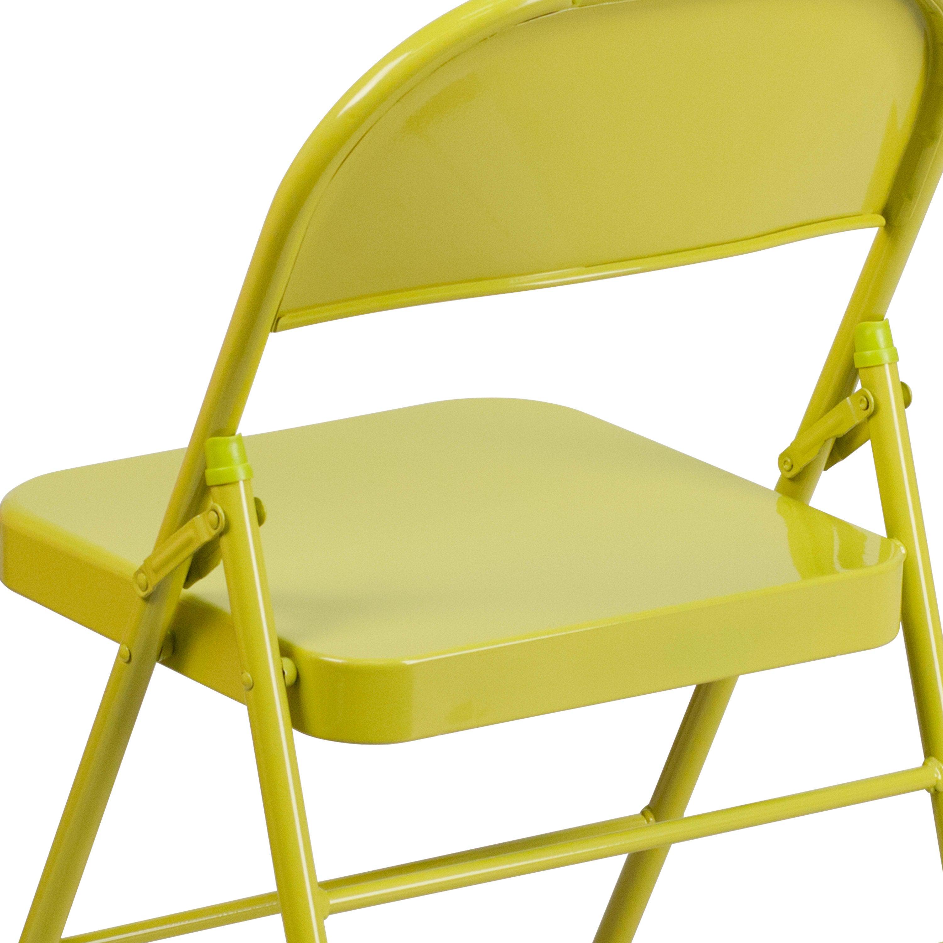 Series Triple Braced & Double Hinged Metal Folding Chair
