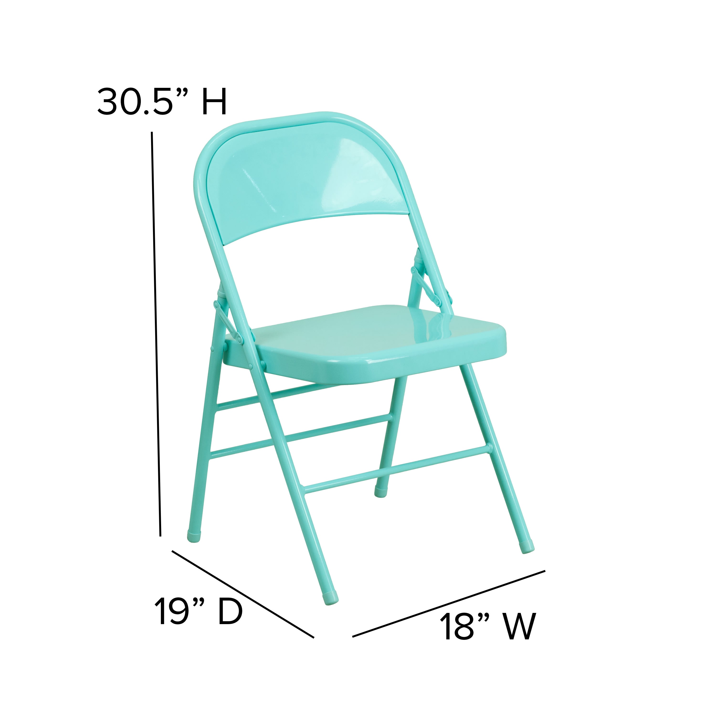 Series Triple Braced & Double Hinged Metal Folding Chair