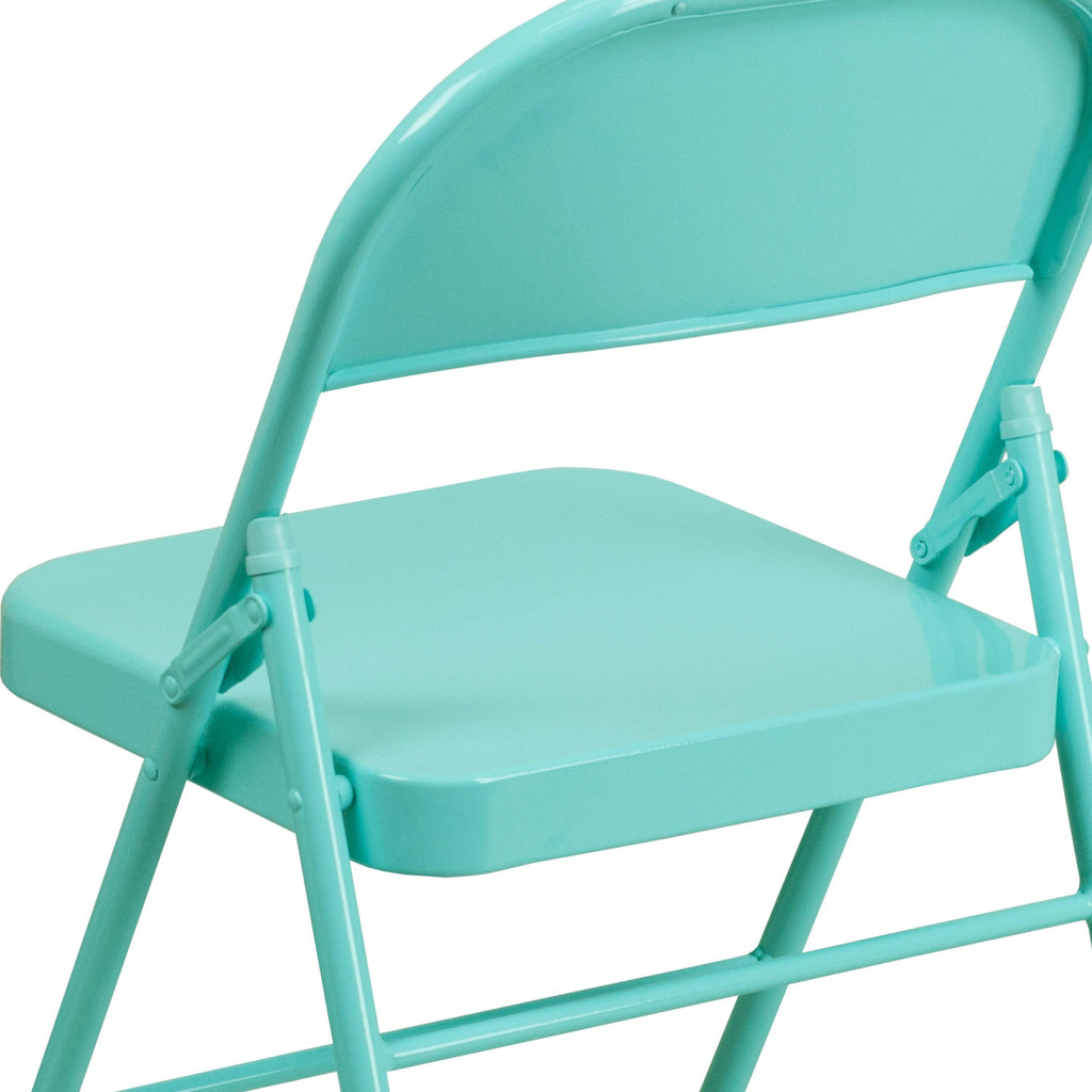 Series Triple Braced & Double Hinged Metal Folding Chair
