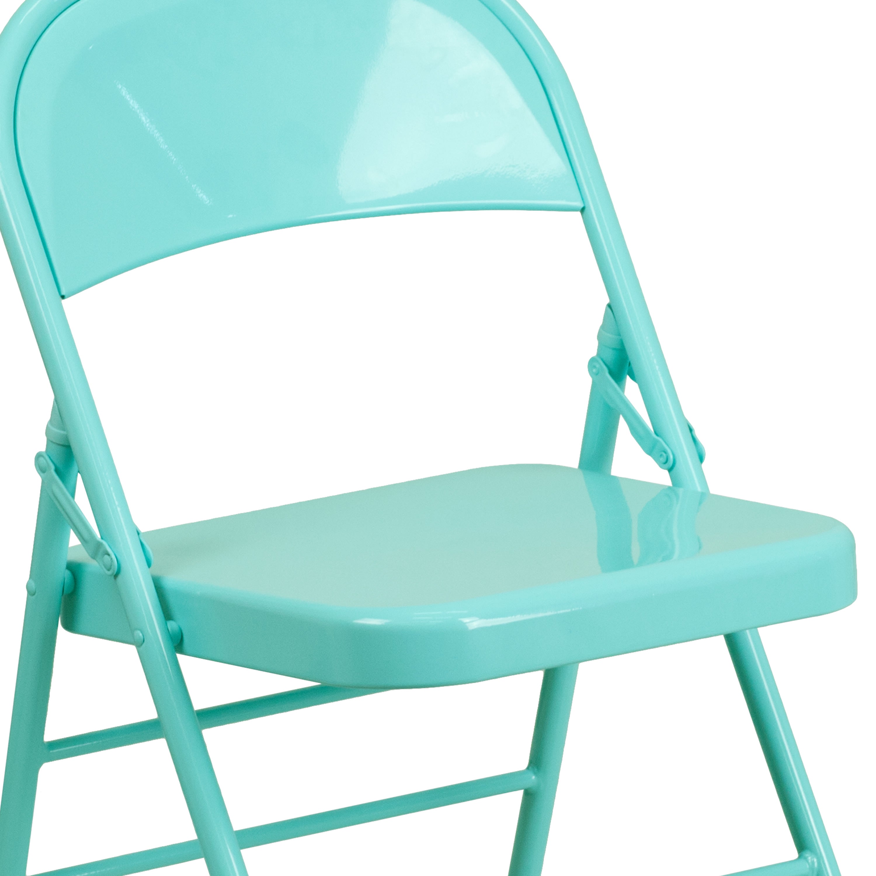 Series Triple Braced & Double Hinged Metal Folding Chair