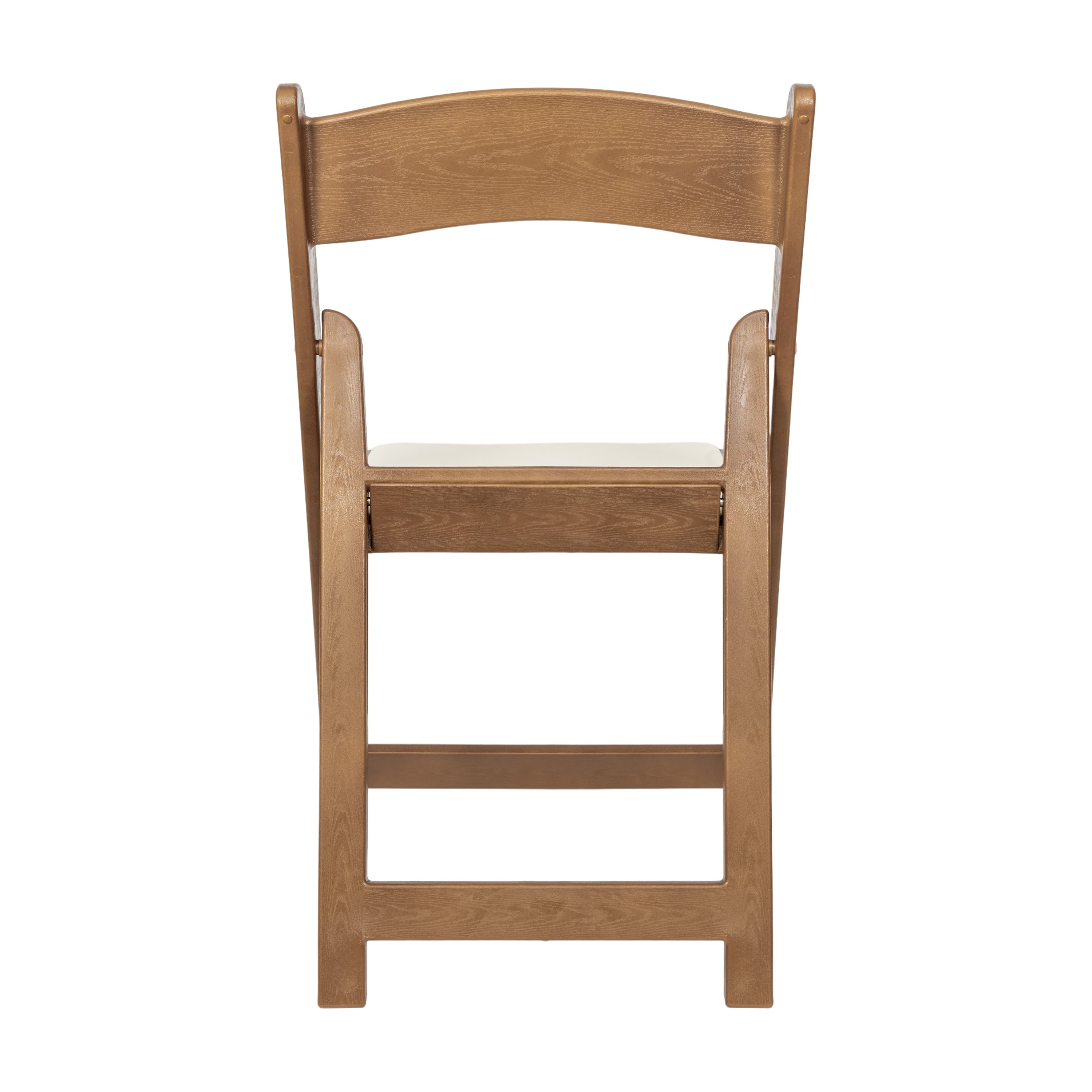 Commercial Indoor/Outdoor Lightweight Wood Look Resin Folding Event Chair