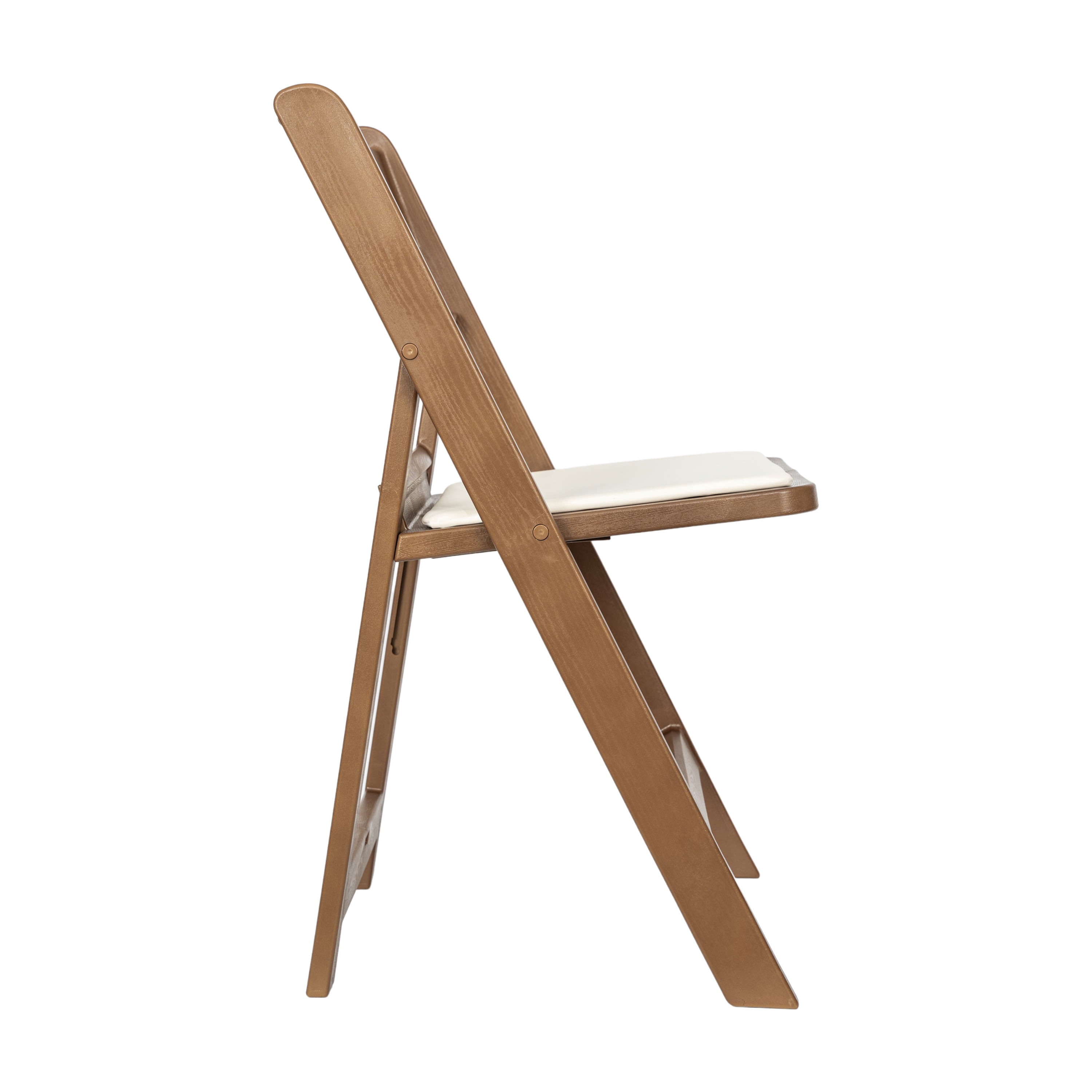 Commercial Indoor/Outdoor Lightweight Wood Look Resin Folding Event Chair