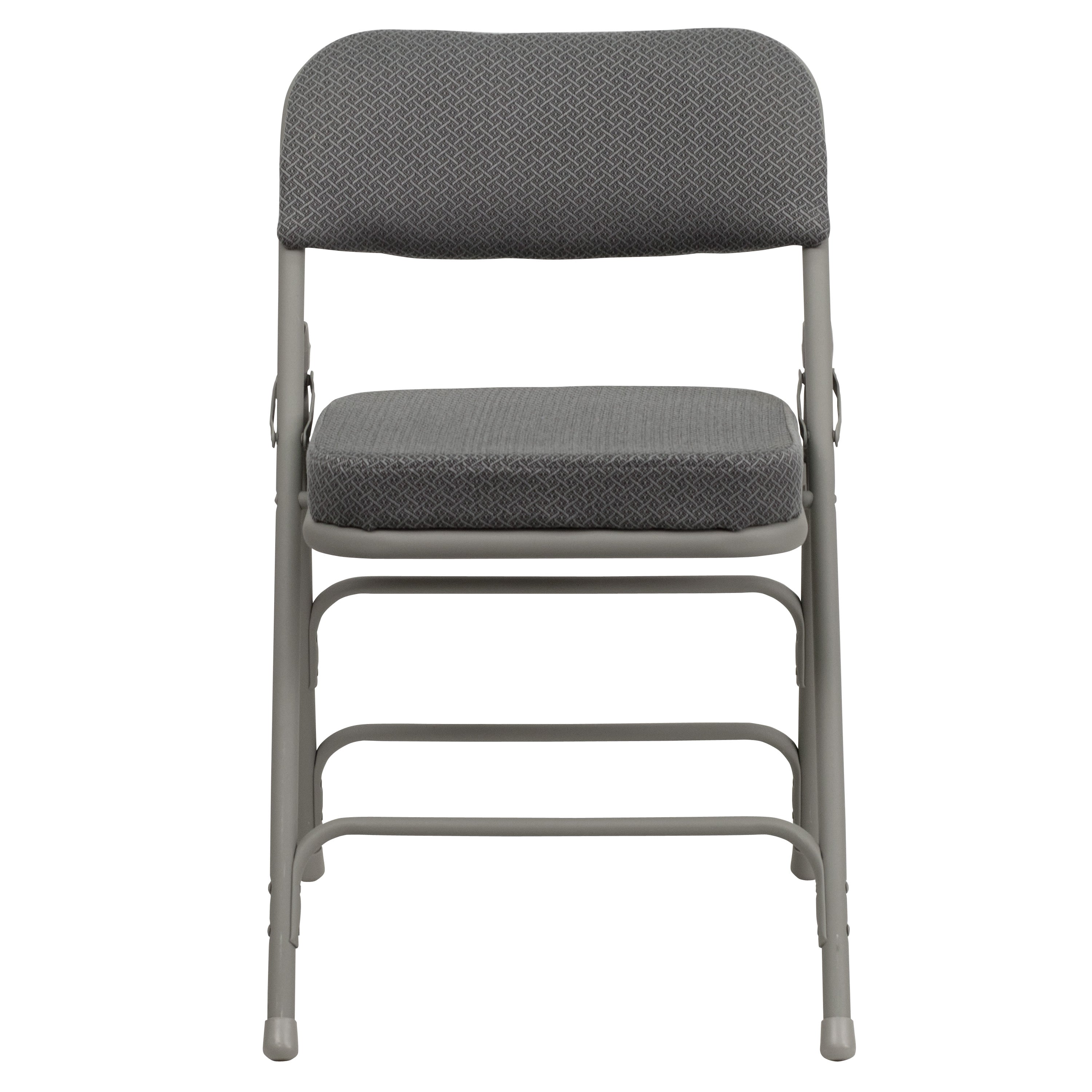 Series 18.5"W Premium Curved Triple Braced & Double Hinged Fabric Upholstered Metal Folding Chair