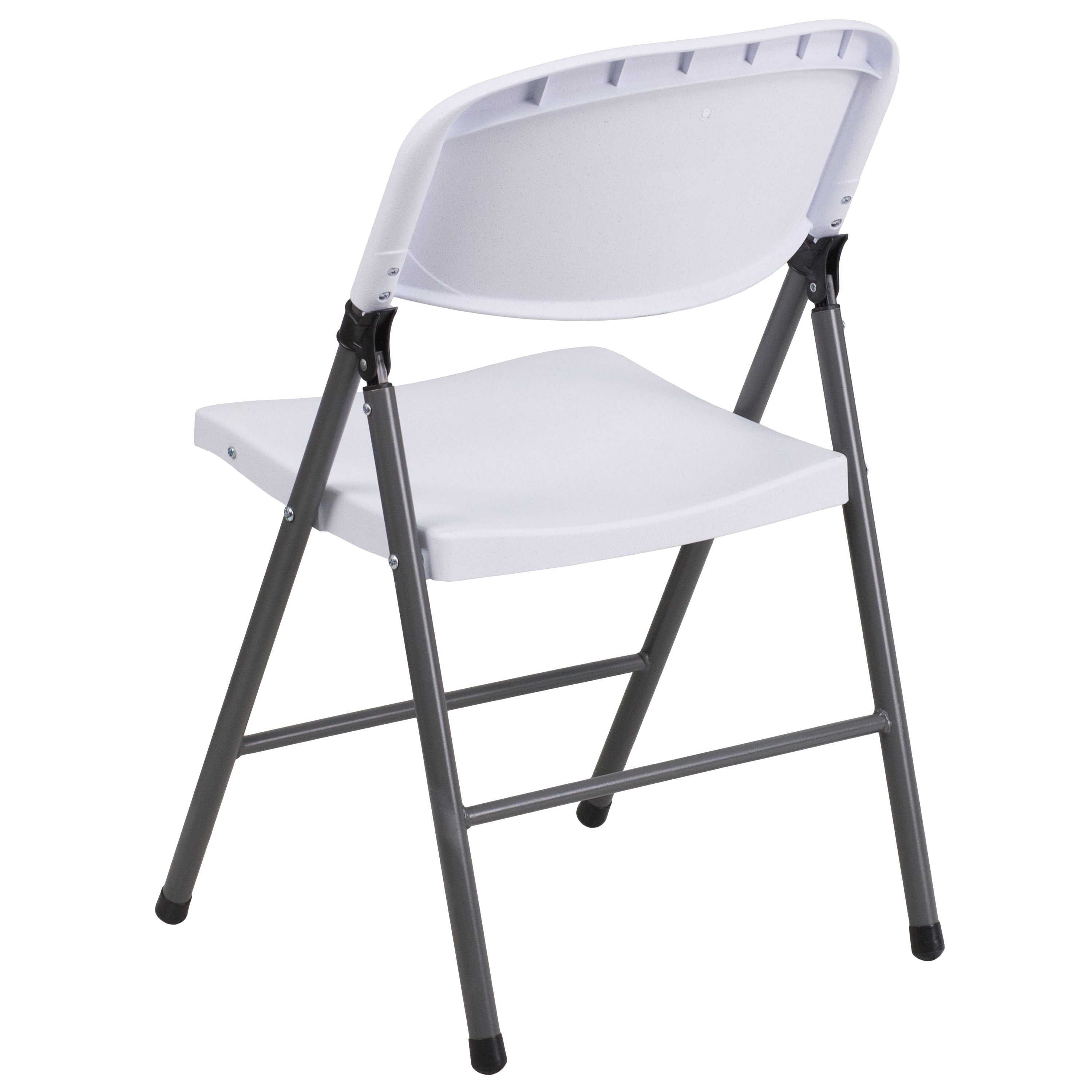 Series 330 lb. Capacity Plastic Folding Chair with Charcoal Frame