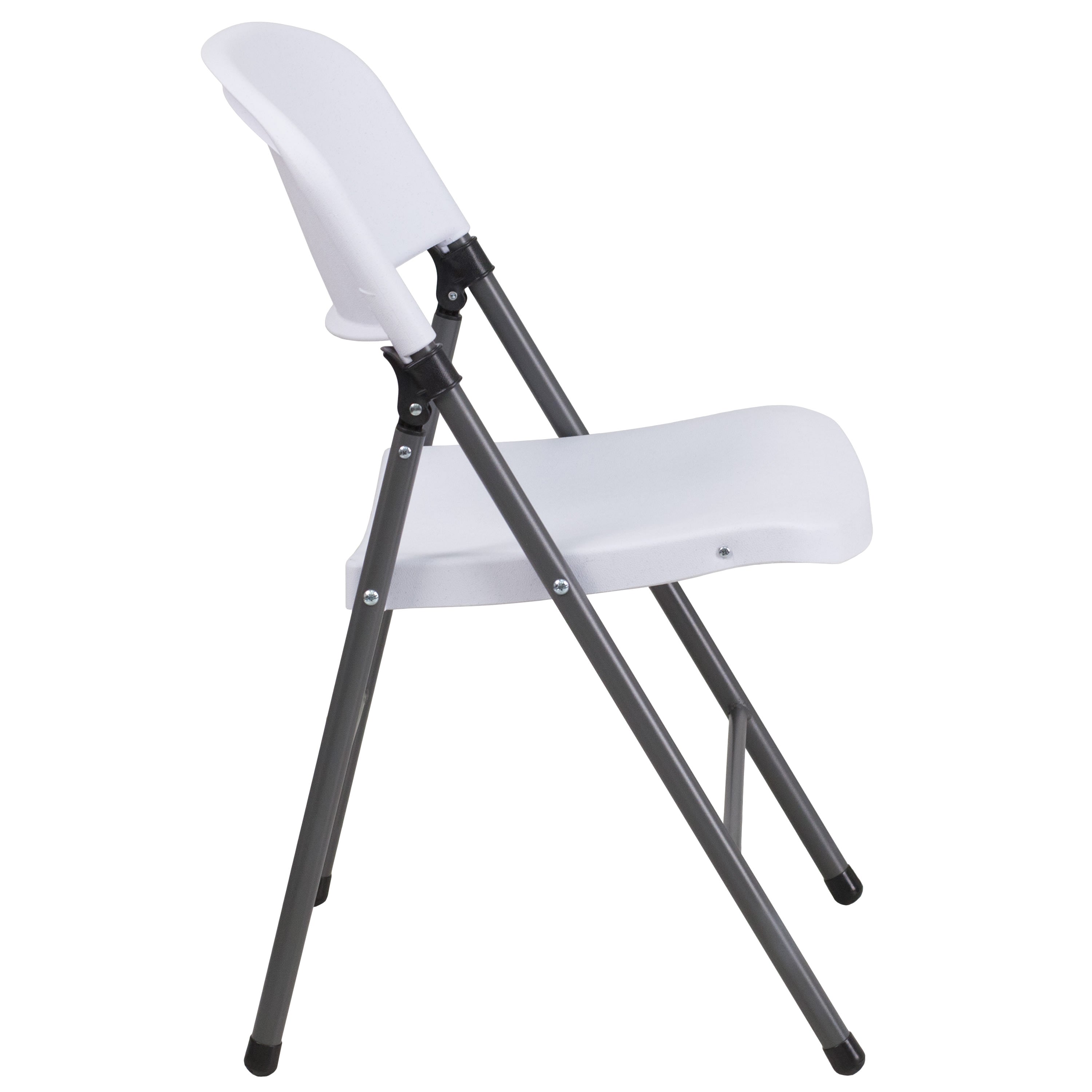 Series 330 lb. Capacity Plastic Folding Chair with Charcoal Frame