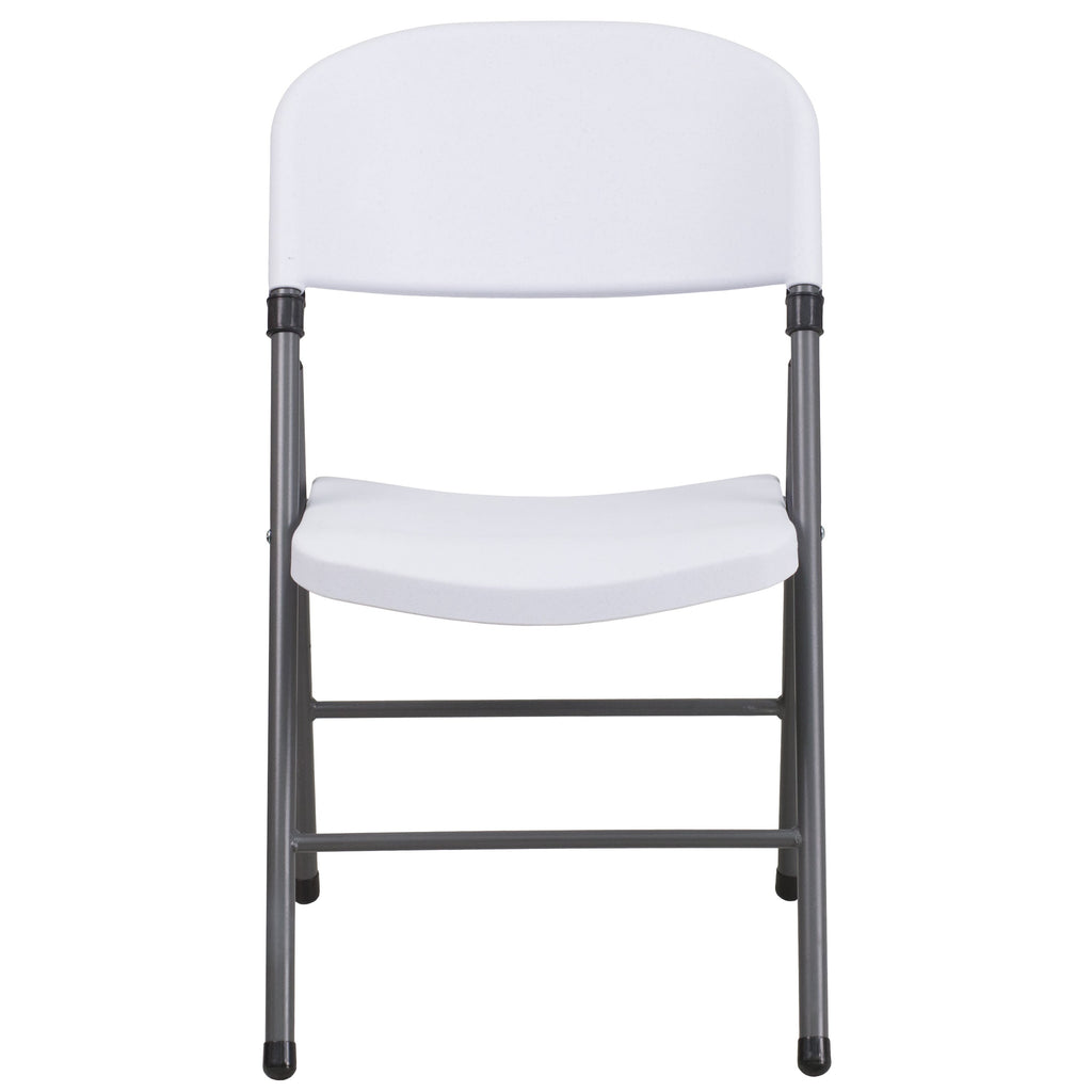Series 330 lb. Capacity Plastic Folding Chair with Charcoal Frame