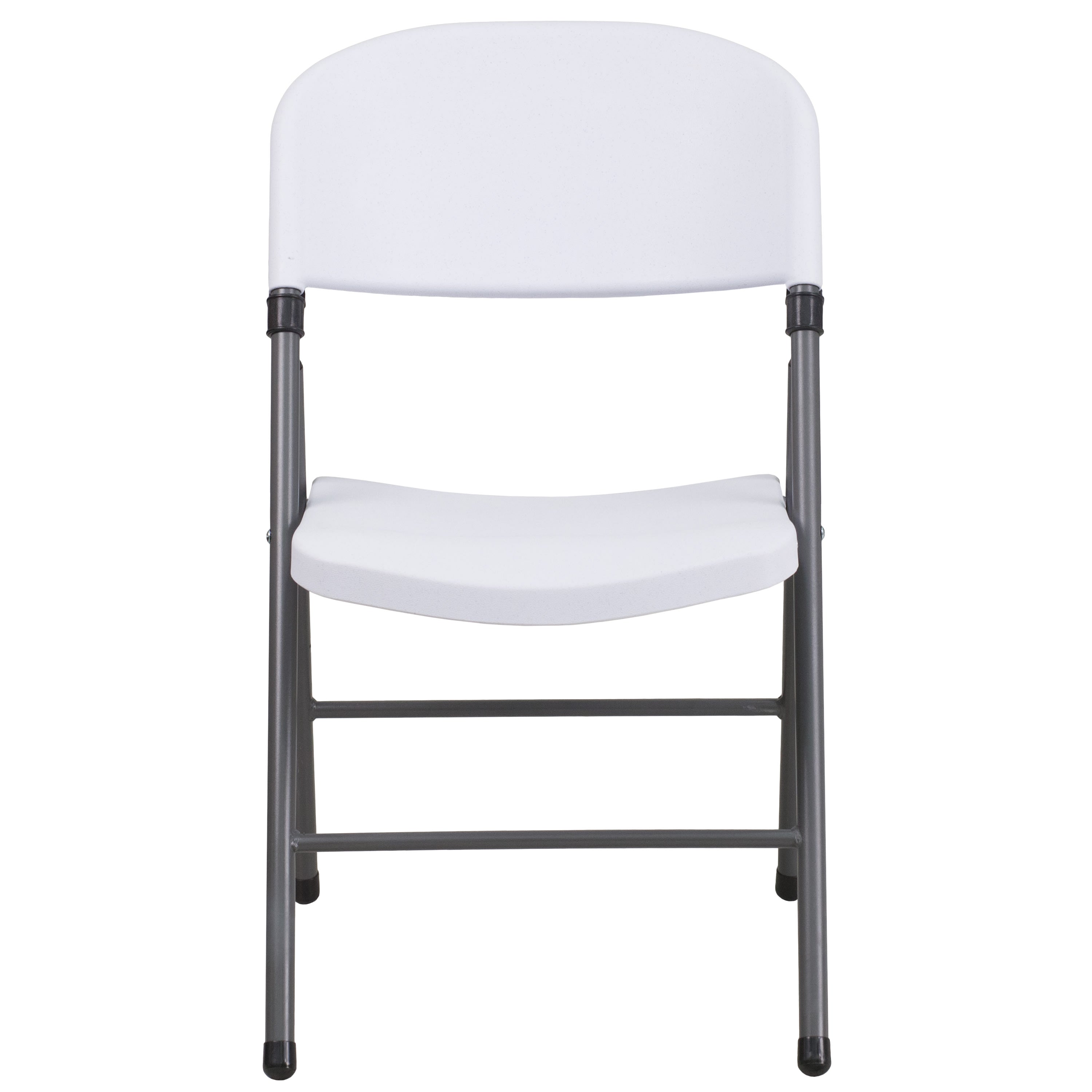 Series 330 lb. Capacity Plastic Folding Chair with Charcoal Frame