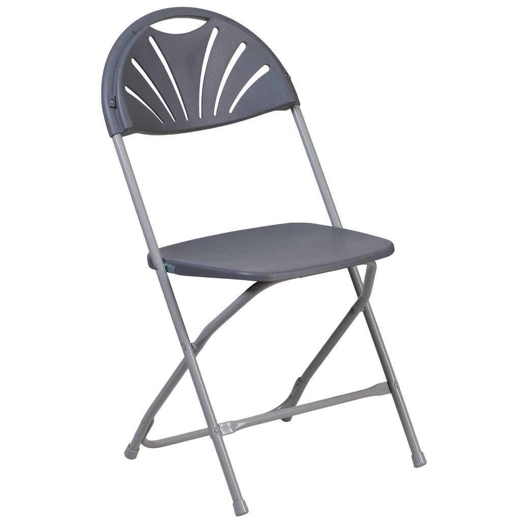 Series 650 lb. Capacity Plastic Fan Back Folding Chair