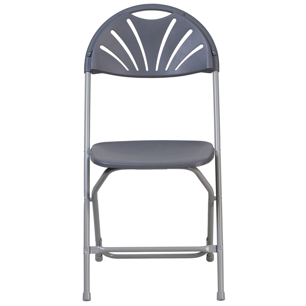 Series 650 lb. Capacity Plastic Fan Back Folding Chair