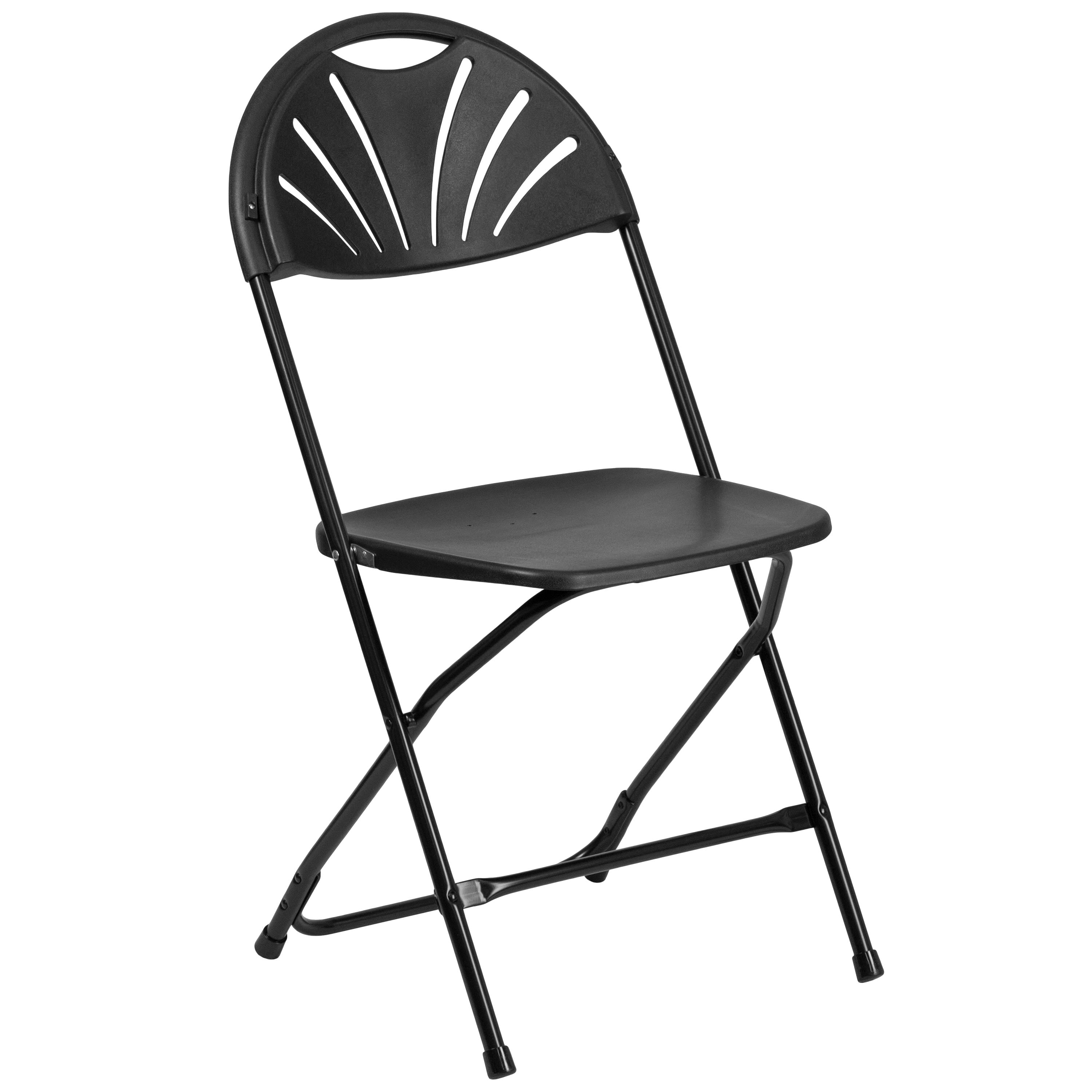 Series 650 lb. Capacity Plastic Fan Back Folding Chair