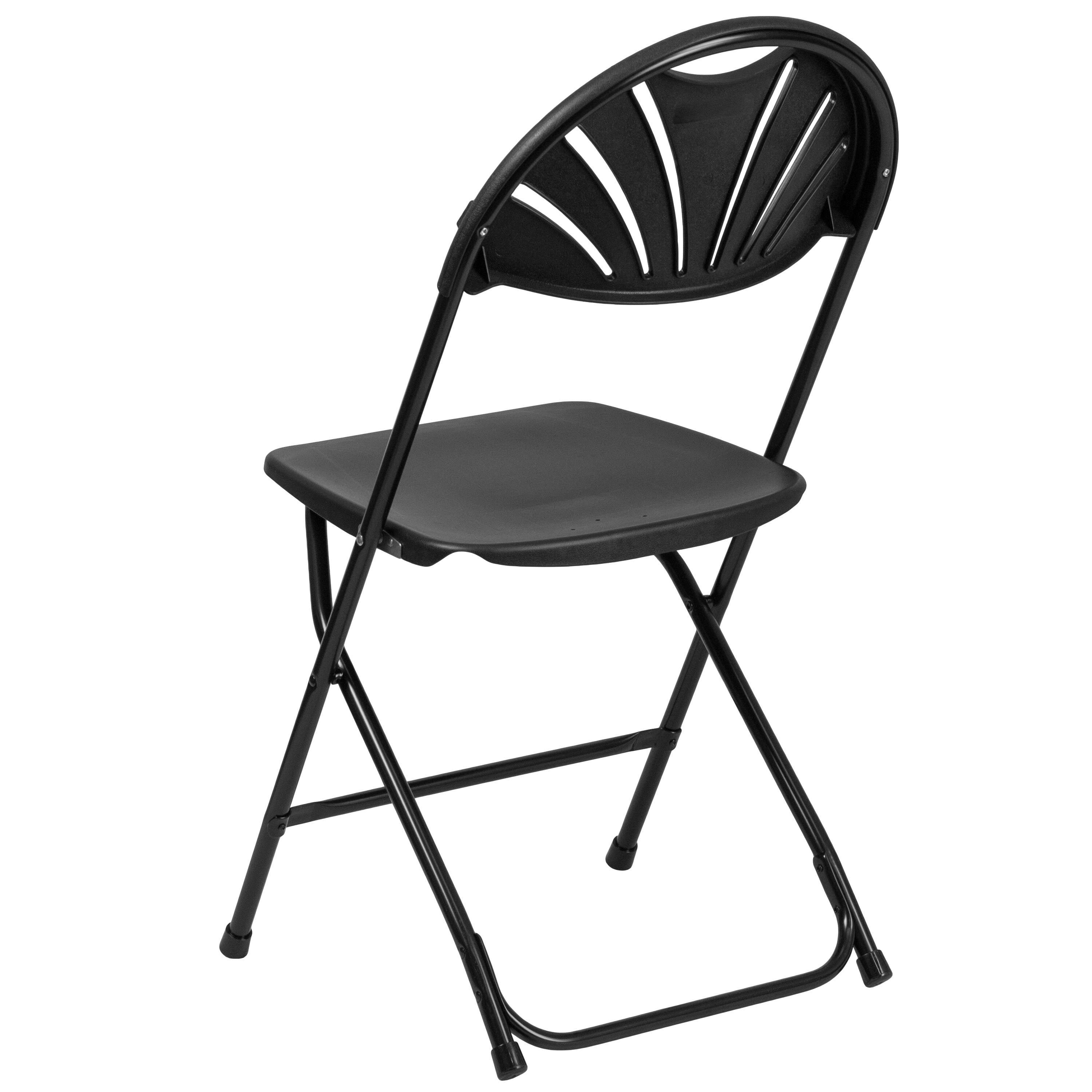 Series 650 lb. Capacity Plastic Fan Back Folding Chair