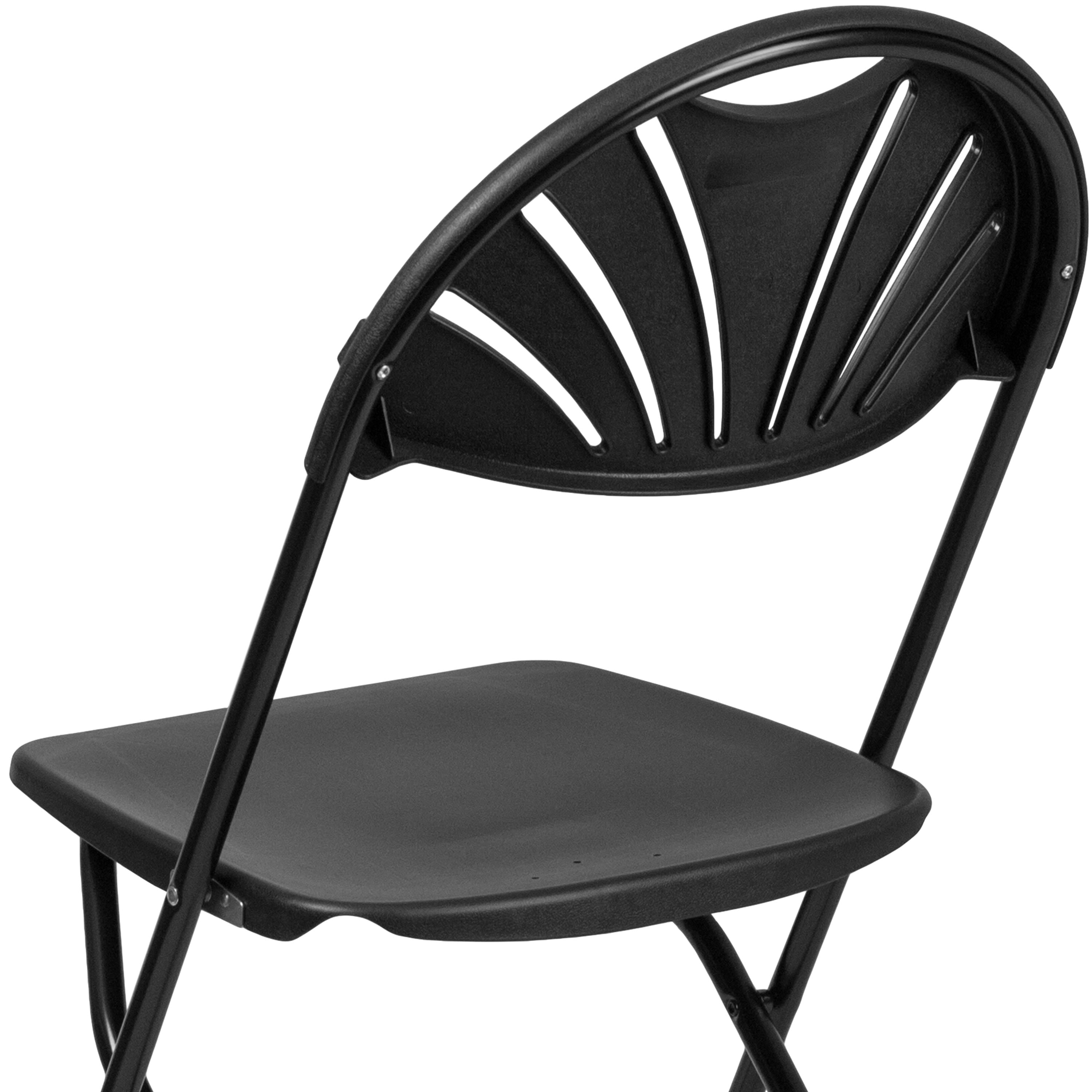 Series 650 lb. Capacity Plastic Fan Back Folding Chair