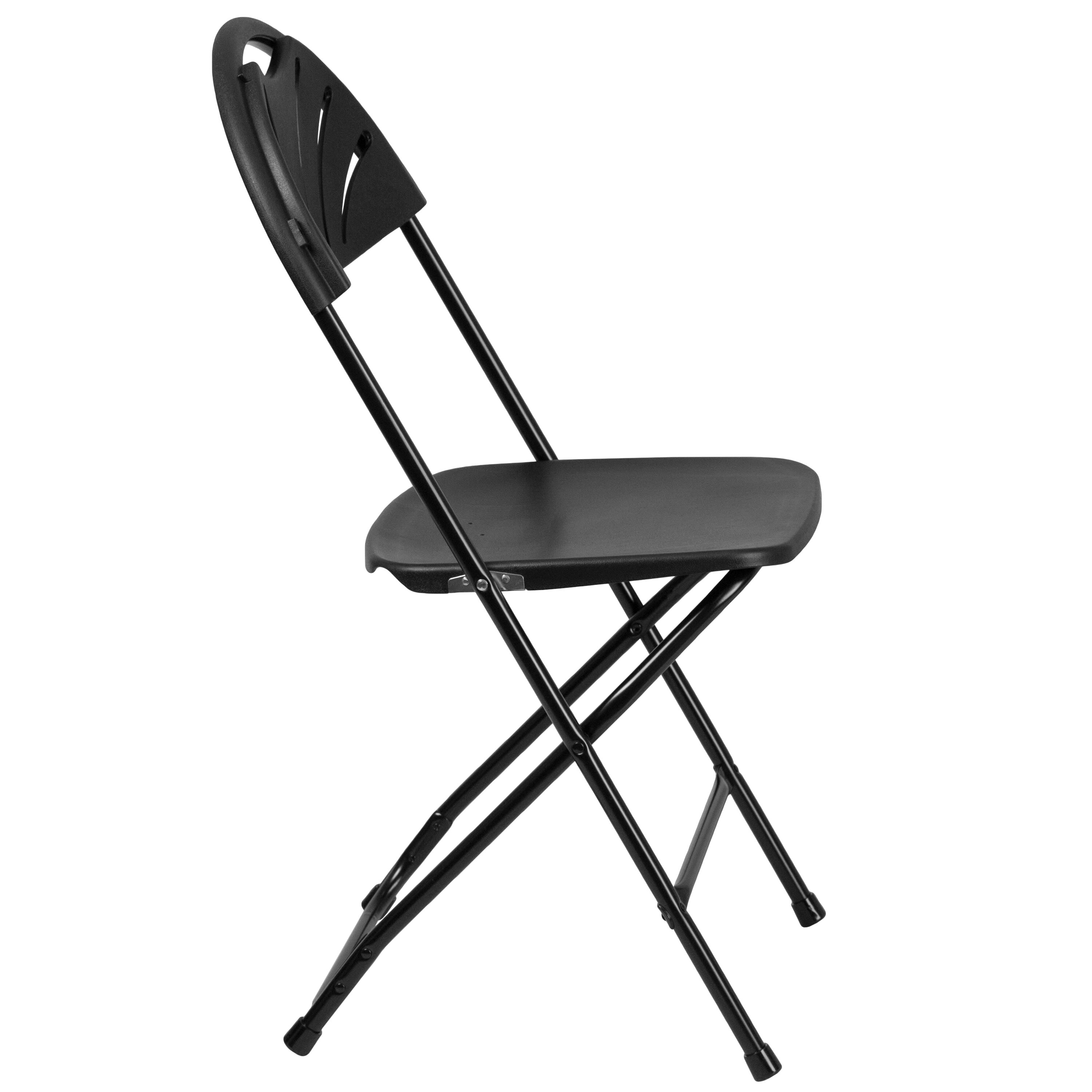 Series 650 lb. Capacity Plastic Fan Back Folding Chair