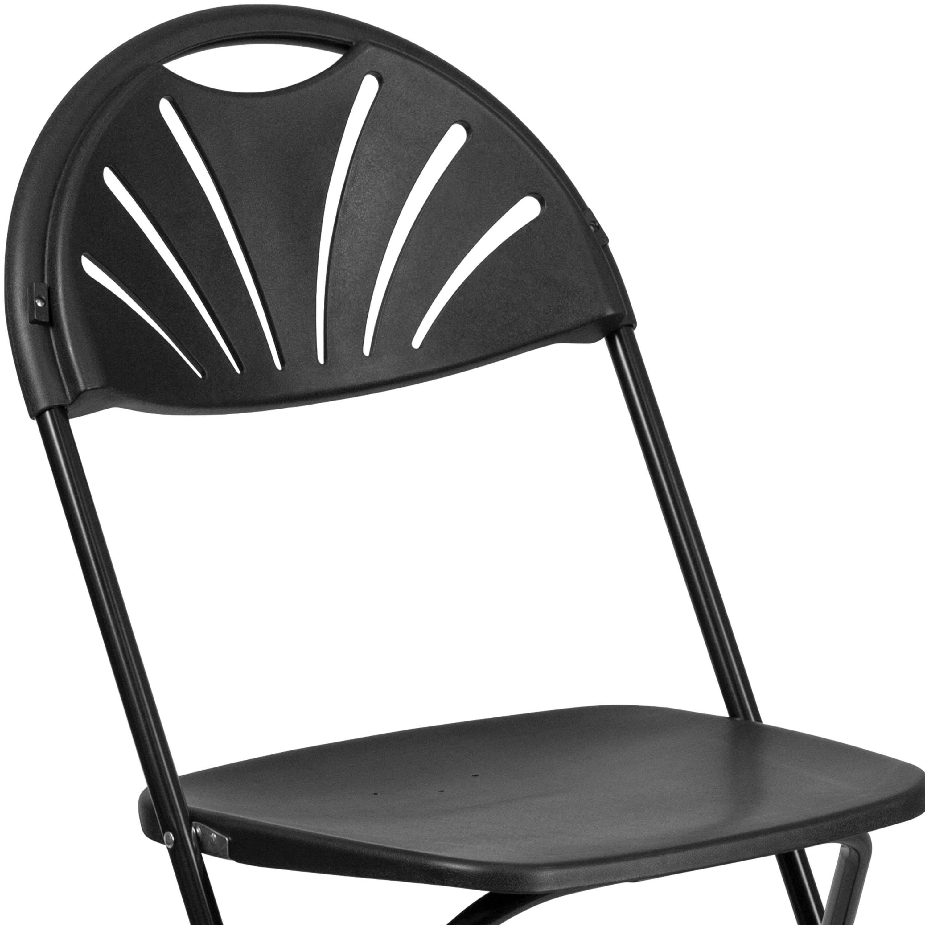 Series 650 lb. Capacity Plastic Fan Back Folding Chair
