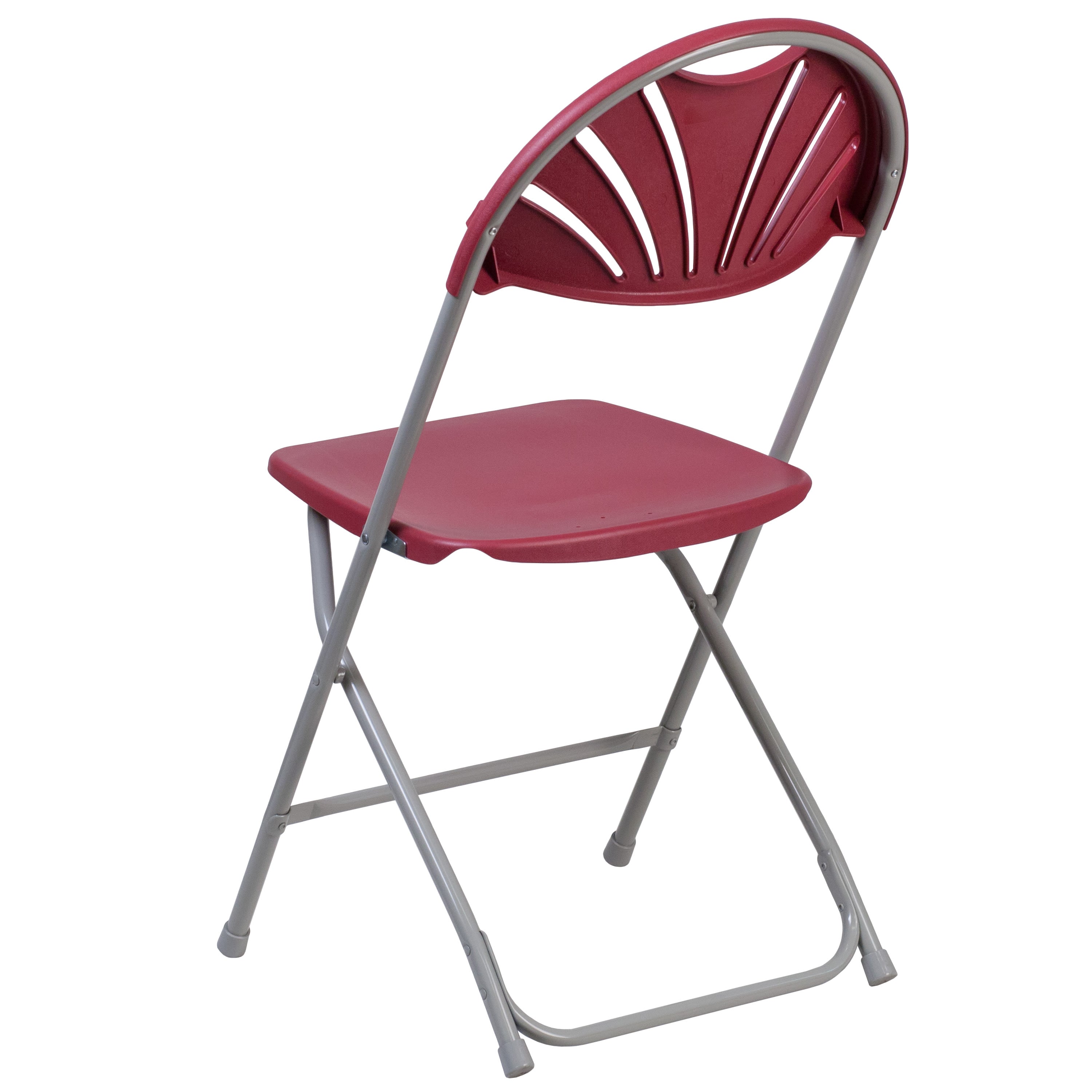 Series 650 lb. Capacity Plastic Fan Back Folding Chair