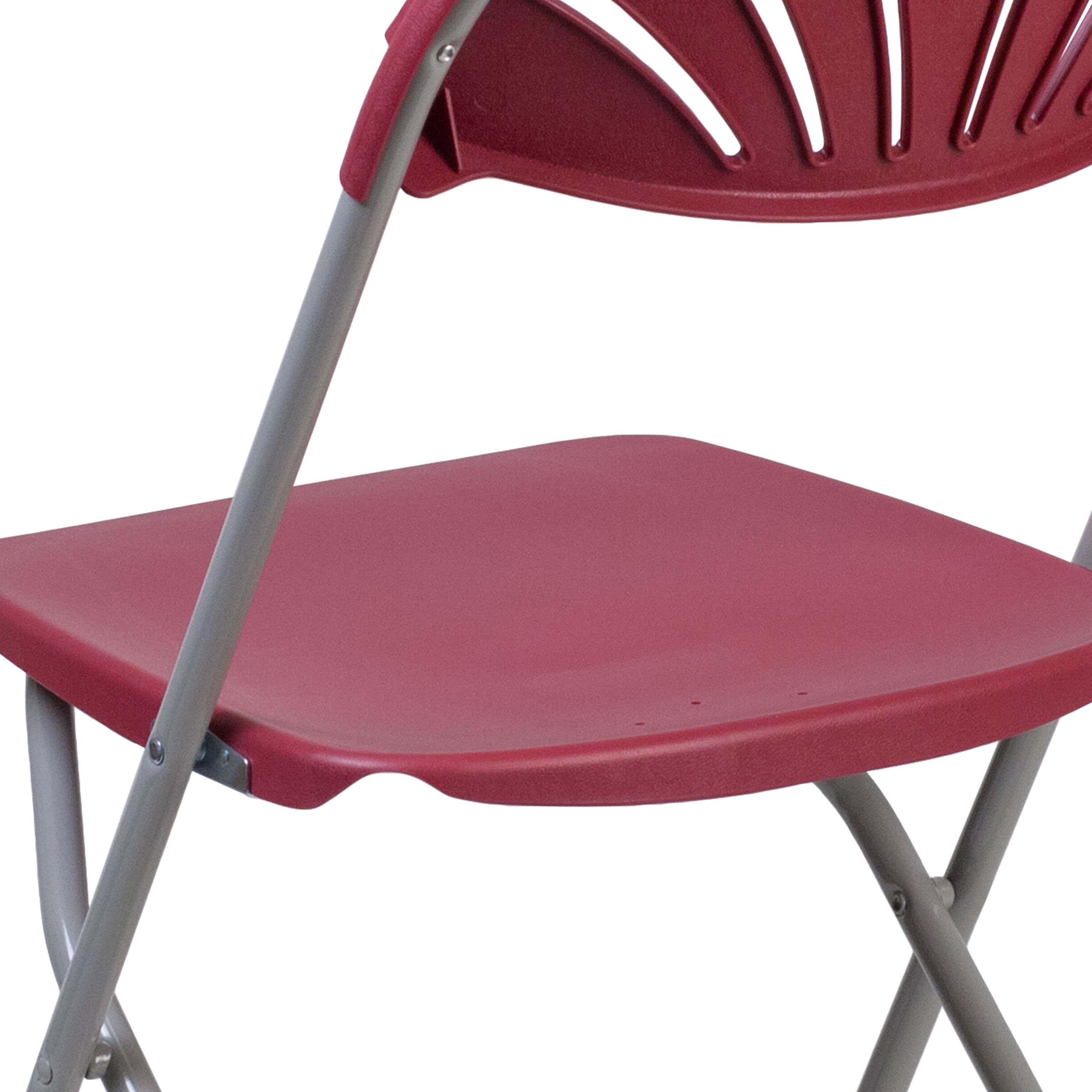 Series 650 lb. Capacity Plastic Fan Back Folding Chair