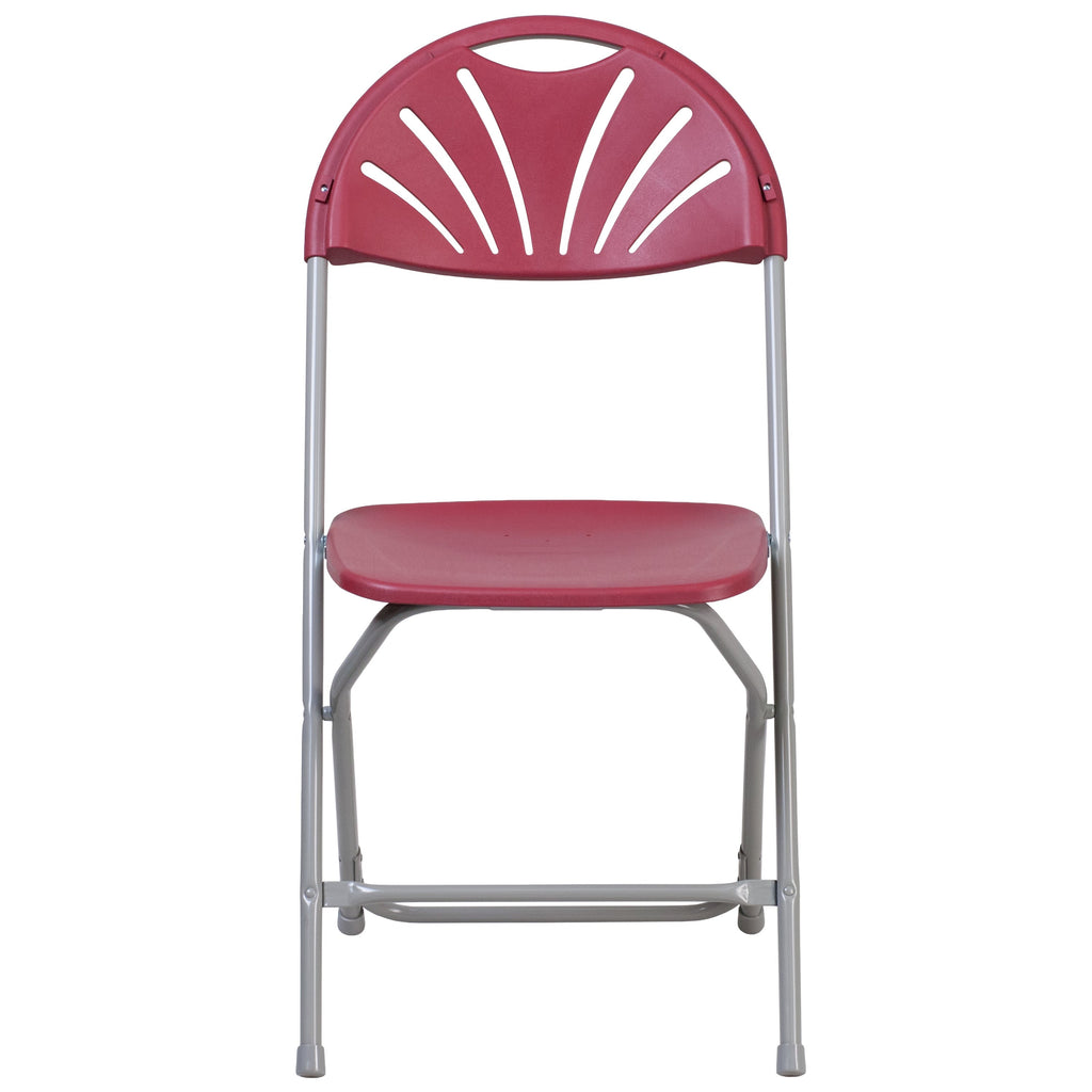 Series 650 lb. Capacity Plastic Fan Back Folding Chair