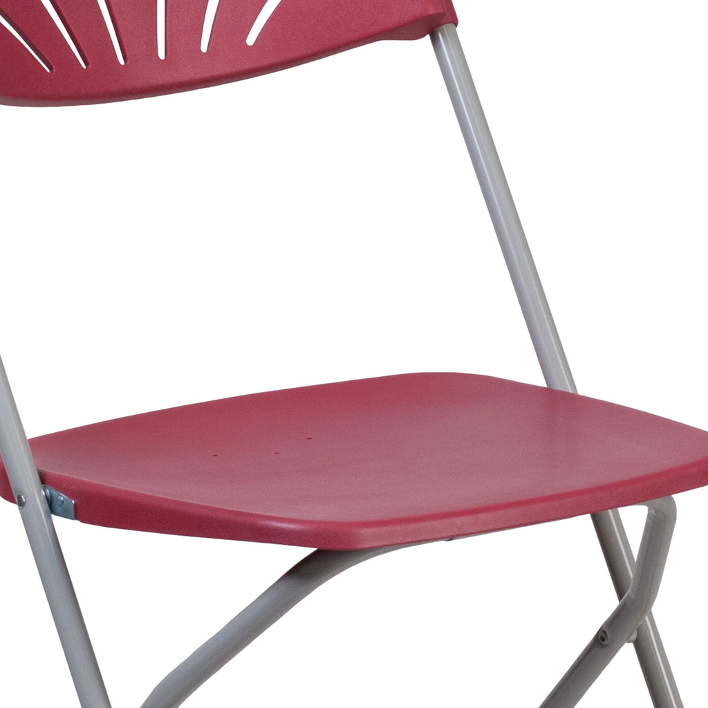 Series 650 lb. Capacity Plastic Fan Back Folding Chair