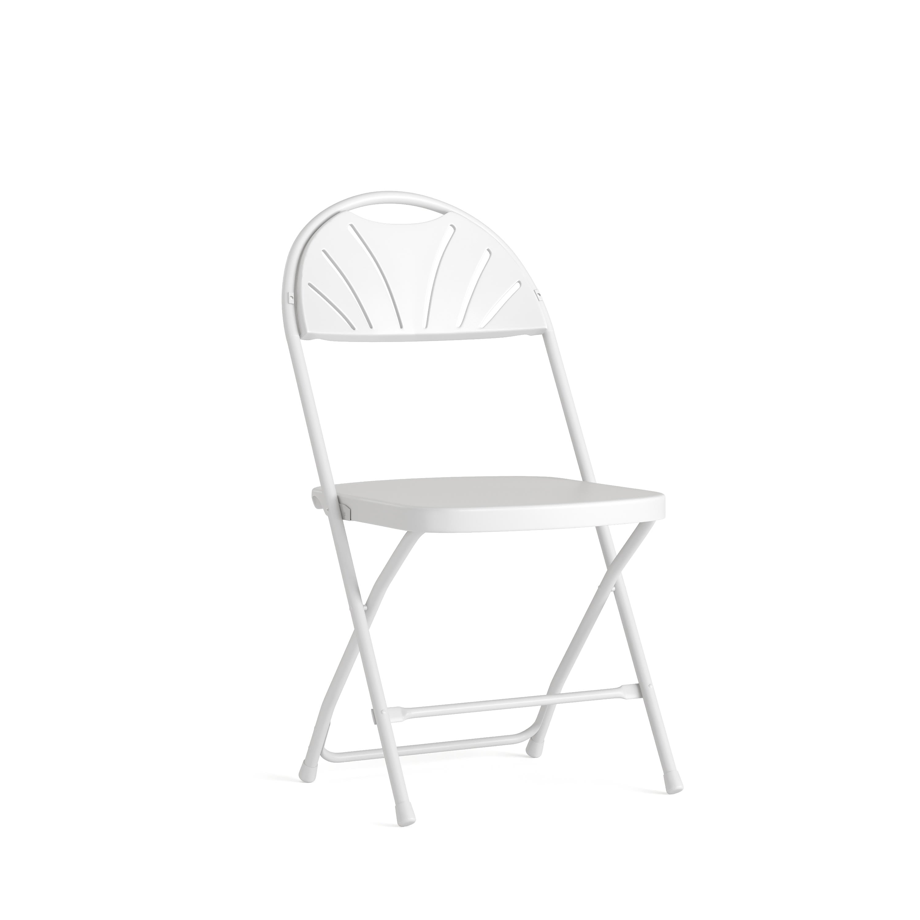 Series 650 lb. Capacity Plastic Fan Back Folding Chair
