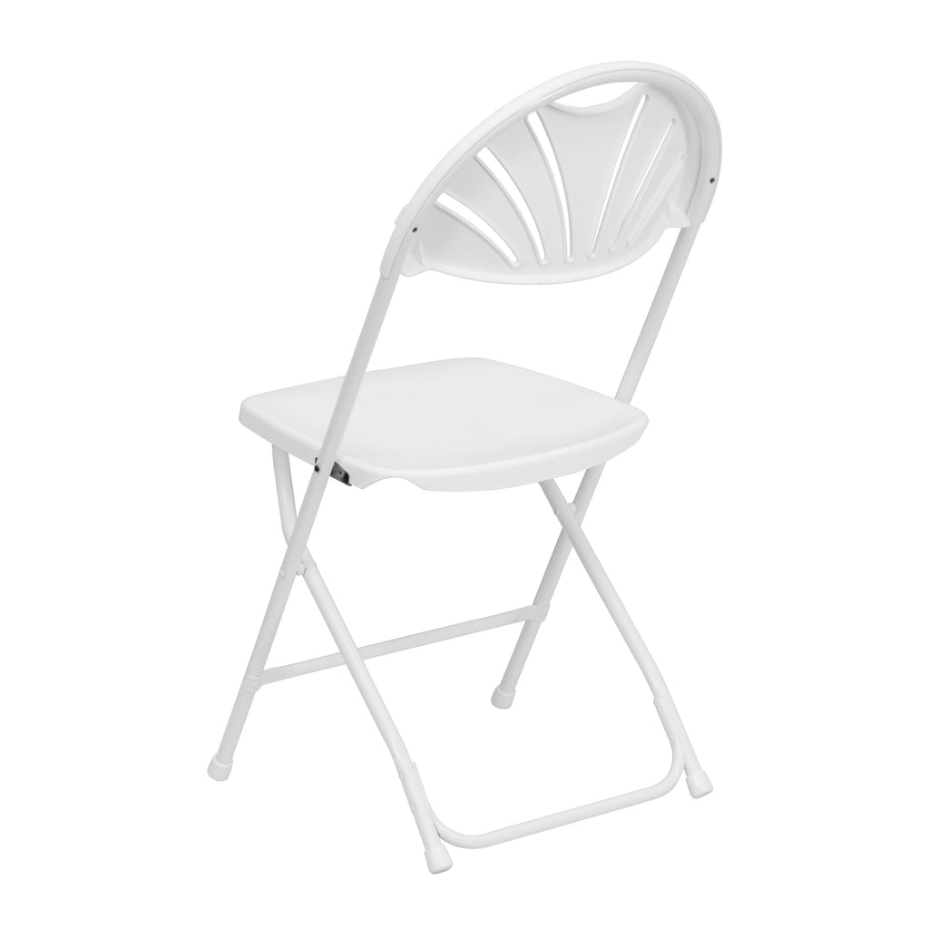 Series 650 lb. Capacity Plastic Fan Back Folding Chair