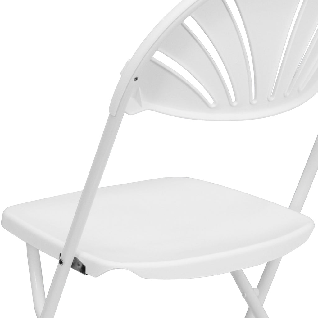 Series 650 lb. Capacity Plastic Fan Back Folding Chair