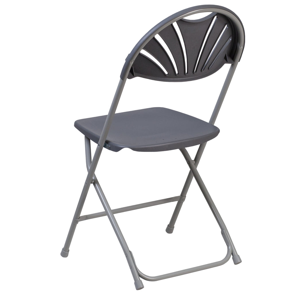 Series 650 lb. Capacity Plastic Fan Back Folding Chair