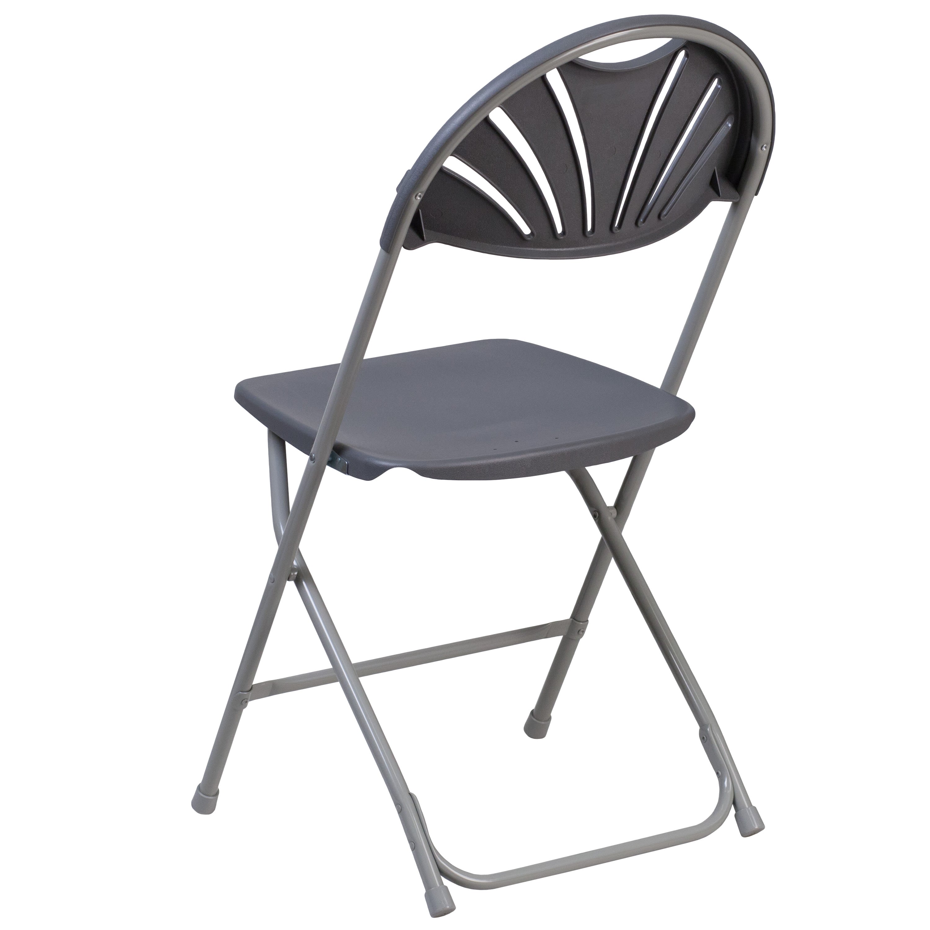 Series 650 lb. Capacity Plastic Fan Back Folding Chair
