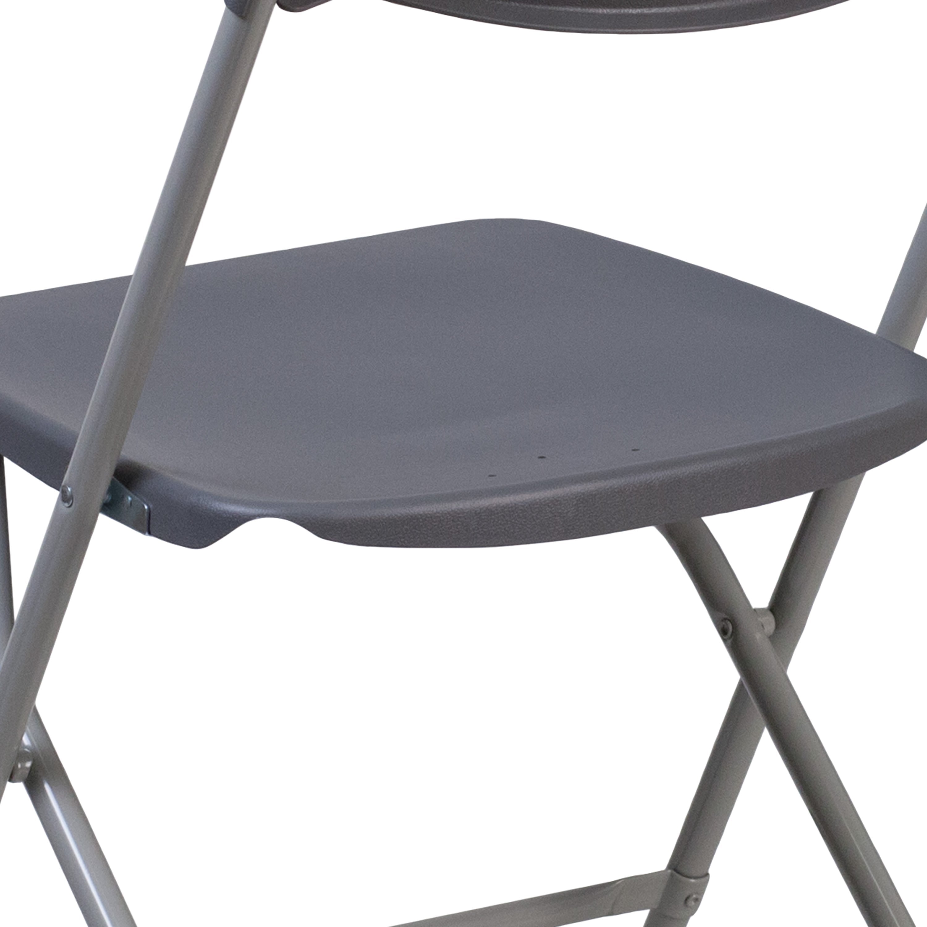 Series 650 lb. Capacity Plastic Fan Back Folding Chair