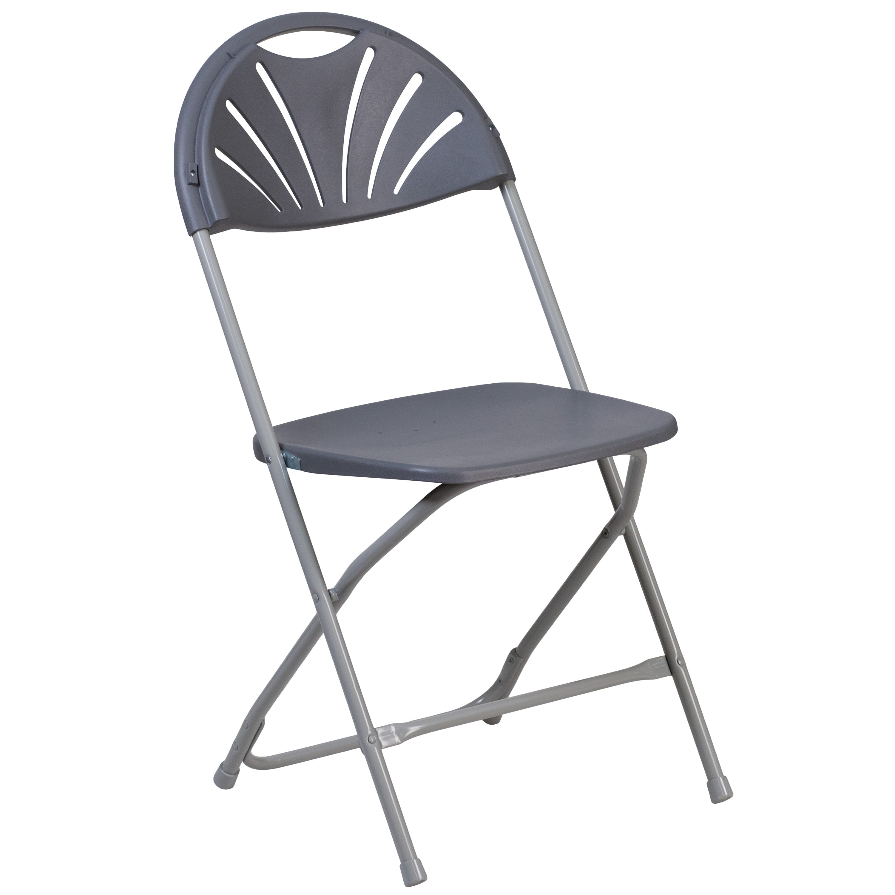 Series 650 lb. Capacity Plastic Fan Back Folding Chair