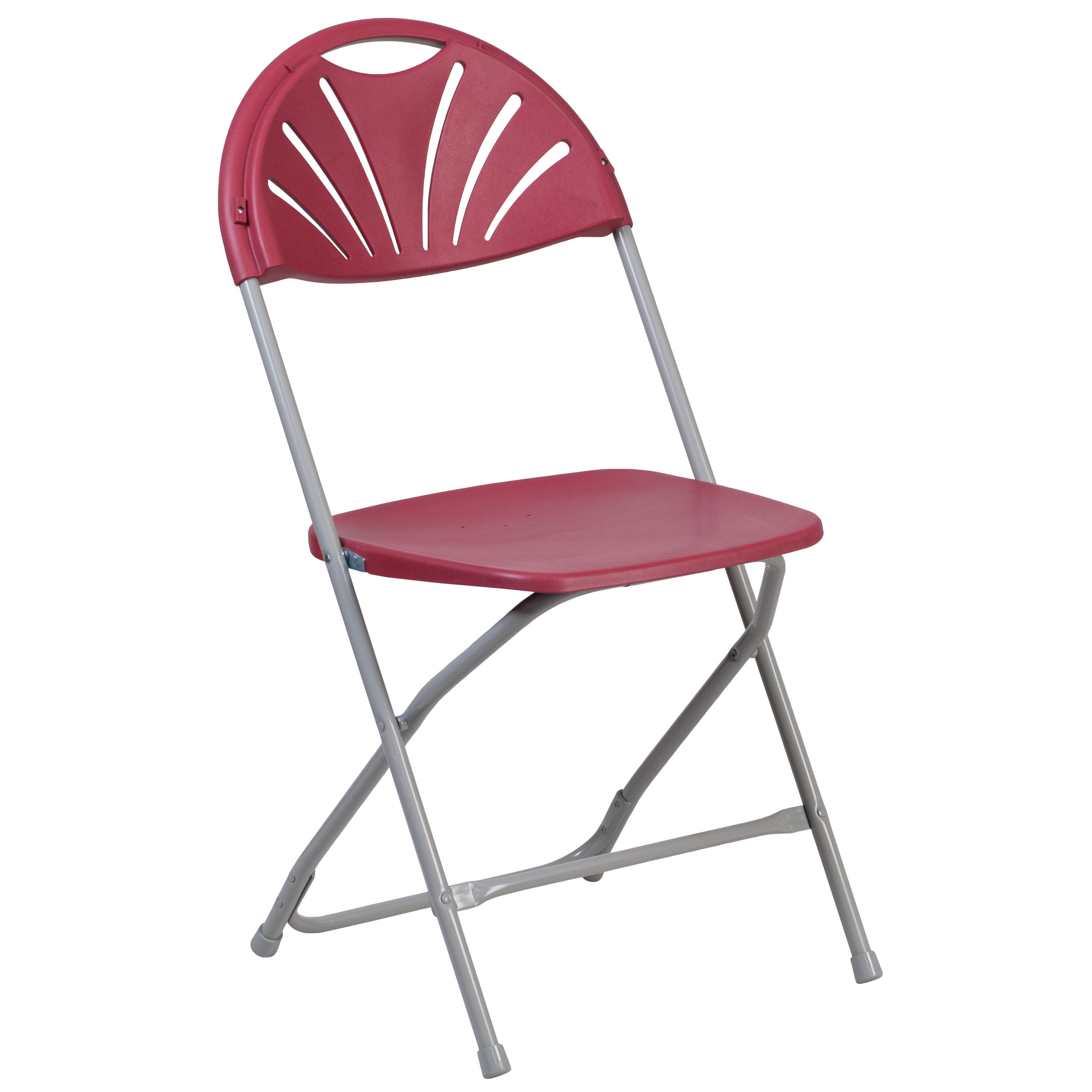 Series 650 lb. Capacity Plastic Fan Back Folding Chair