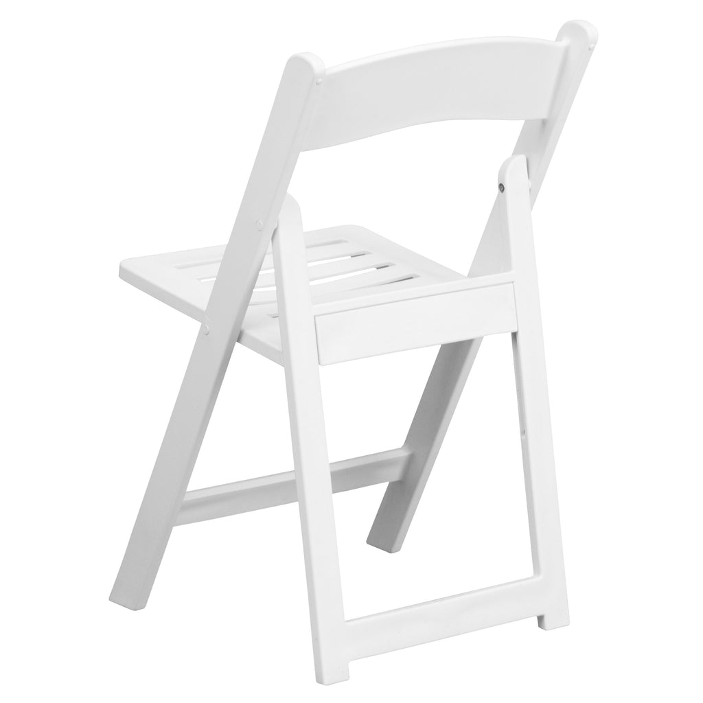 Series 800 lb. Capacity Resin Folding Chair with Slatted Seat