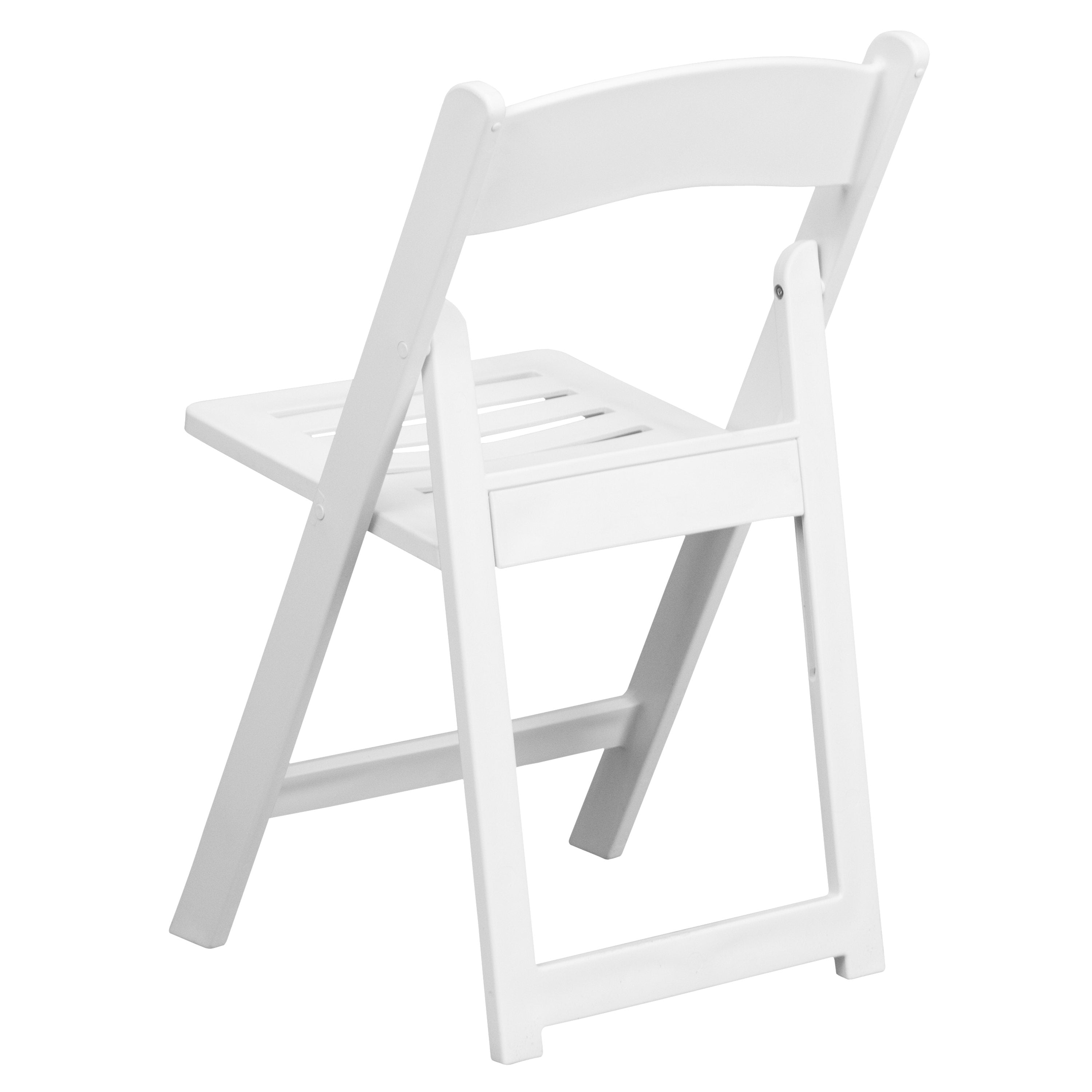Series 800 lb. Capacity Resin Folding Chair with Slatted Seat
