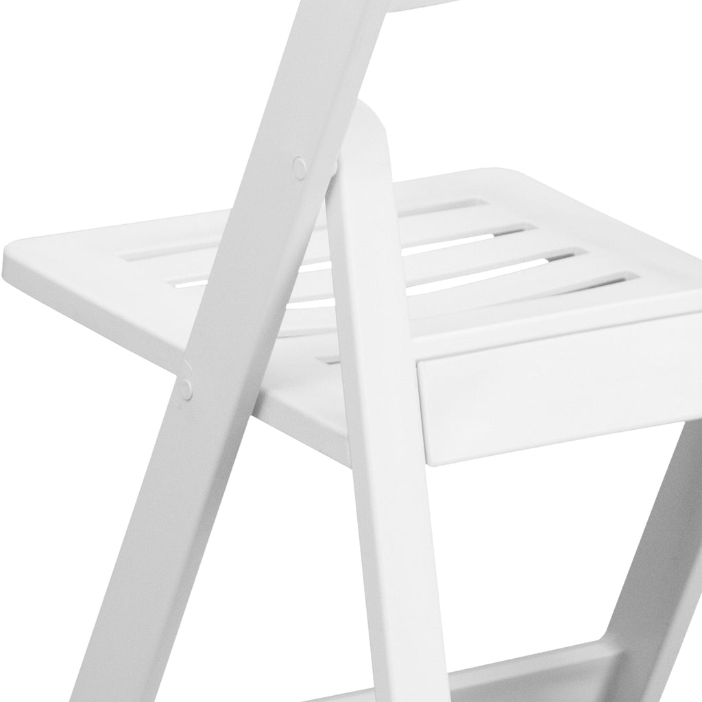 Series 800 lb. Capacity Resin Folding Chair with Slatted Seat