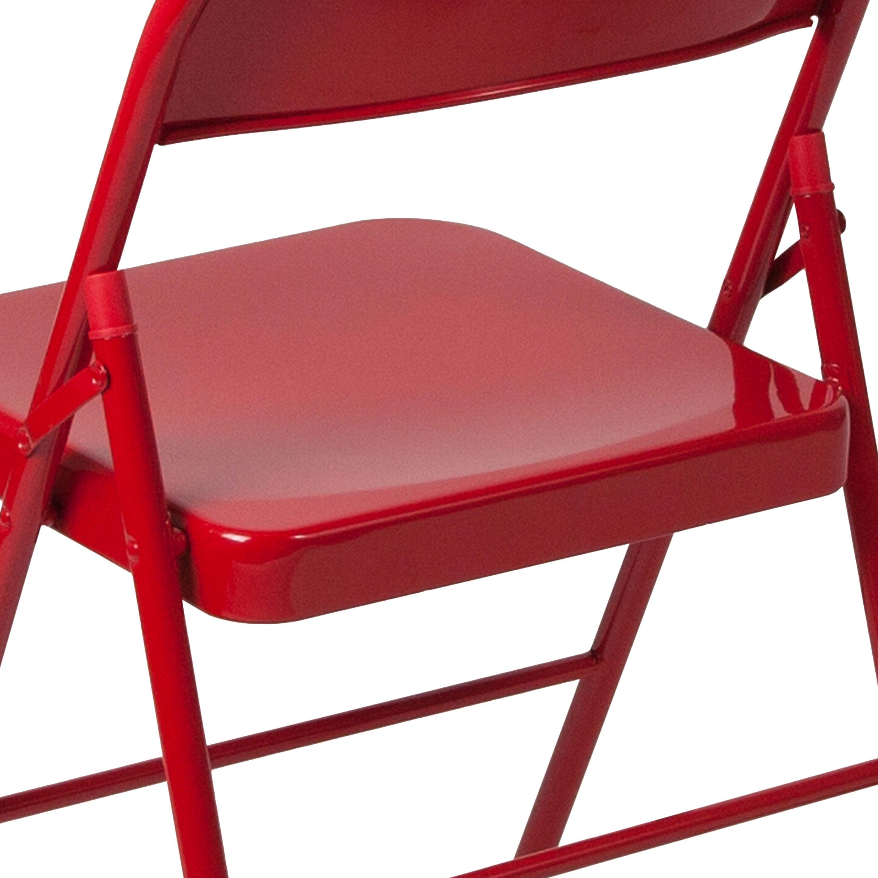Series Double Braced Metal Folding Chair