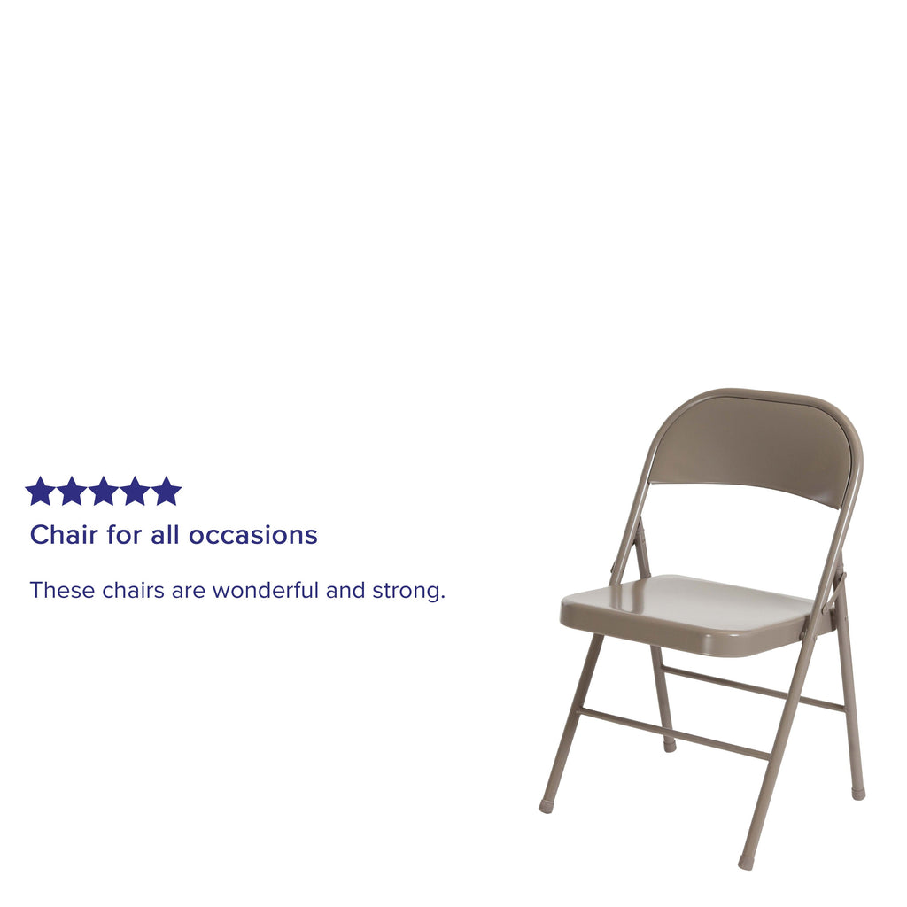 Series Double Braced Metal Folding Chair