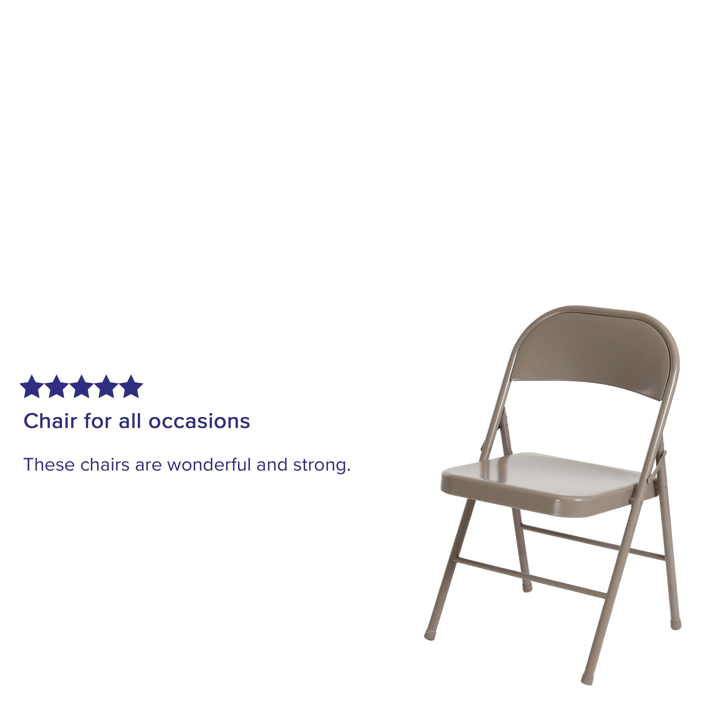 Series Double Braced Metal Folding Chair