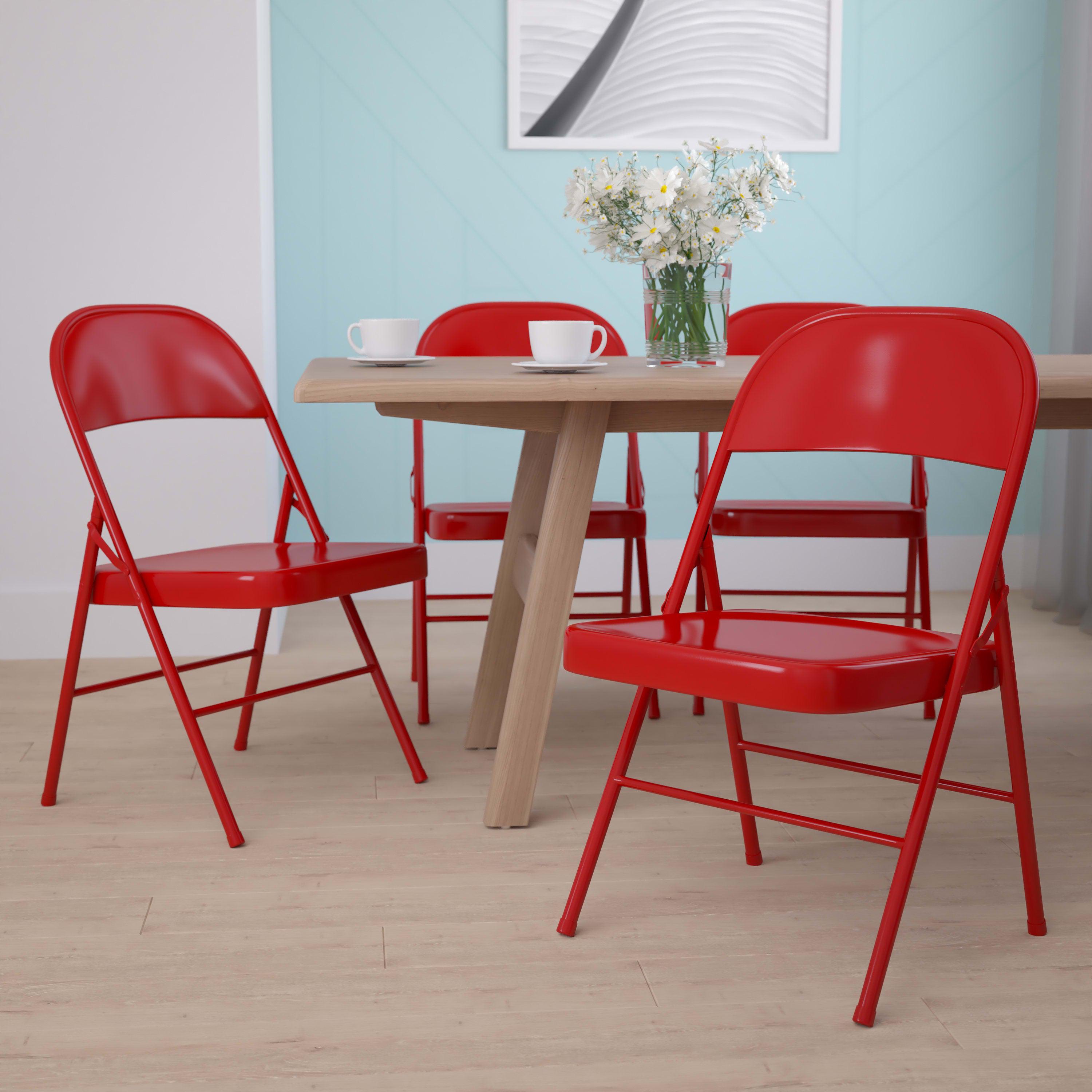 Series Double Braced Metal Folding Chair