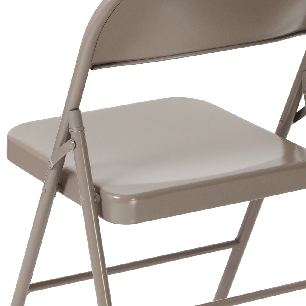 Series Double Braced Metal Folding Chair