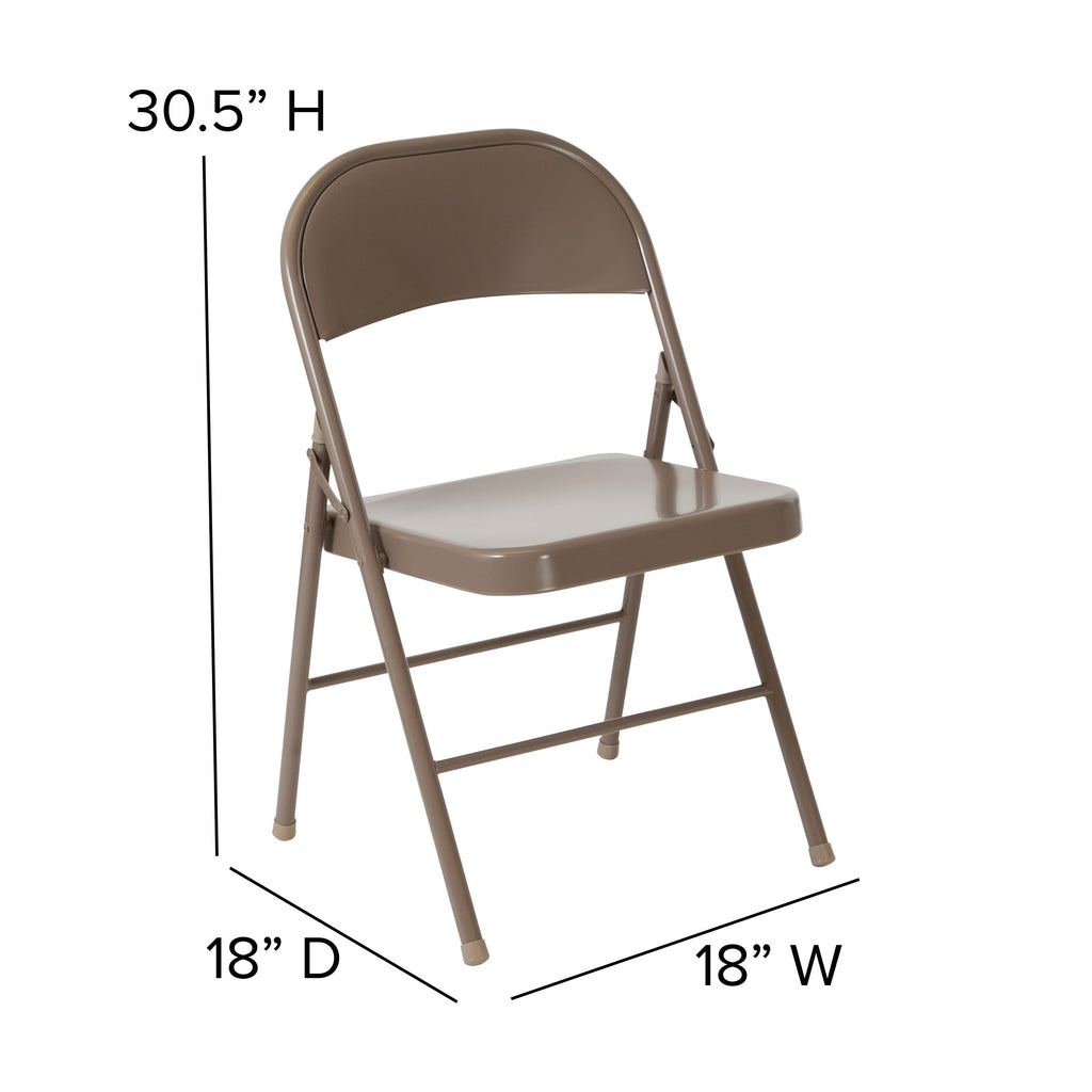 Series Double Braced Metal Folding Chair